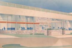 Walter Dorwin Teague Architectural Rendering