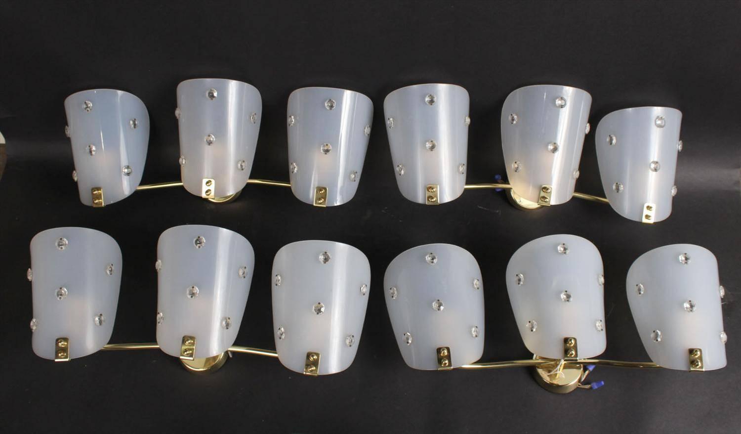 Four Austrian Sconces Attributed to Emil Stejnar  2