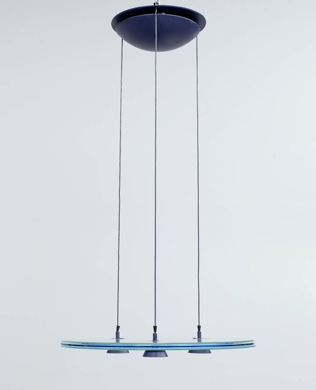 Blue "Aurora" Pendant by Perry King and Santiago Miranda for Arteluce at  1stDibs