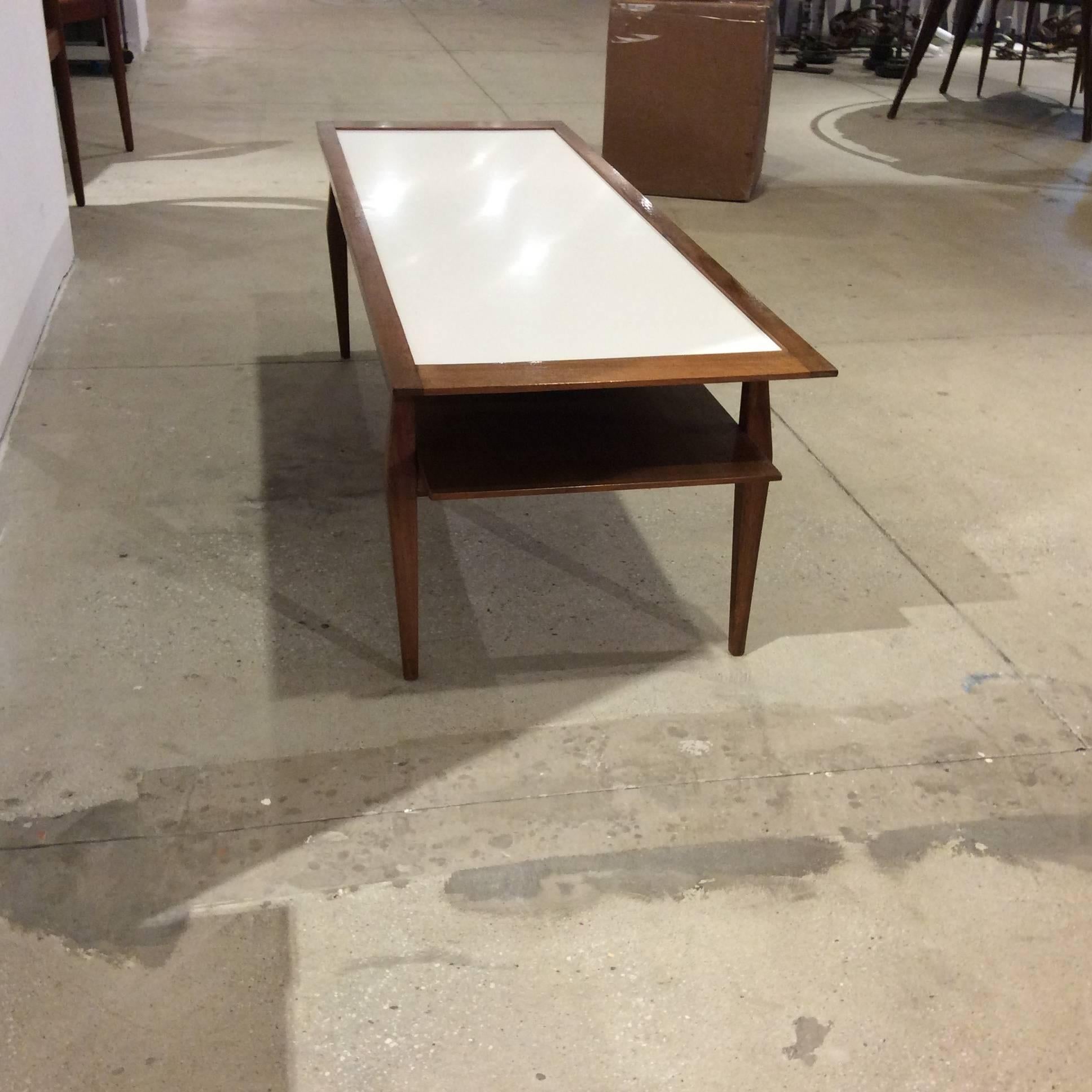 Laminate Documented Gio Ponti for M. Singer & Son's Bi-Level Cocktail Table For Sale