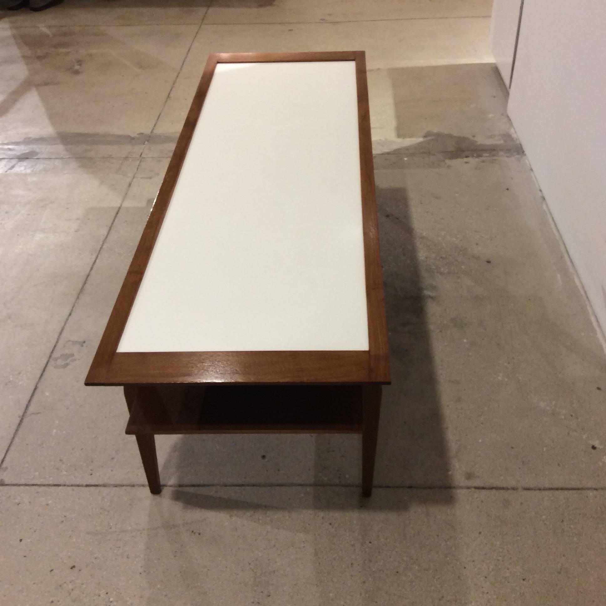Documented Gio Ponti for M. Singer & Son's Bi-Level Cocktail Table For Sale 1