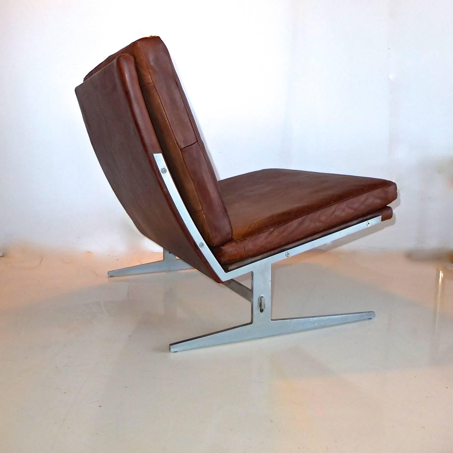 Danish Pair of BO-561 Lounge Chairs Designed by Fabricius & Kastholm