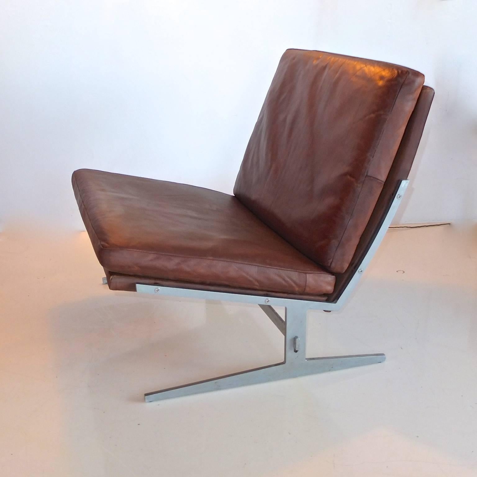 Mid-20th Century Pair of BO-561 Lounge Chairs Designed by Fabricius & Kastholm