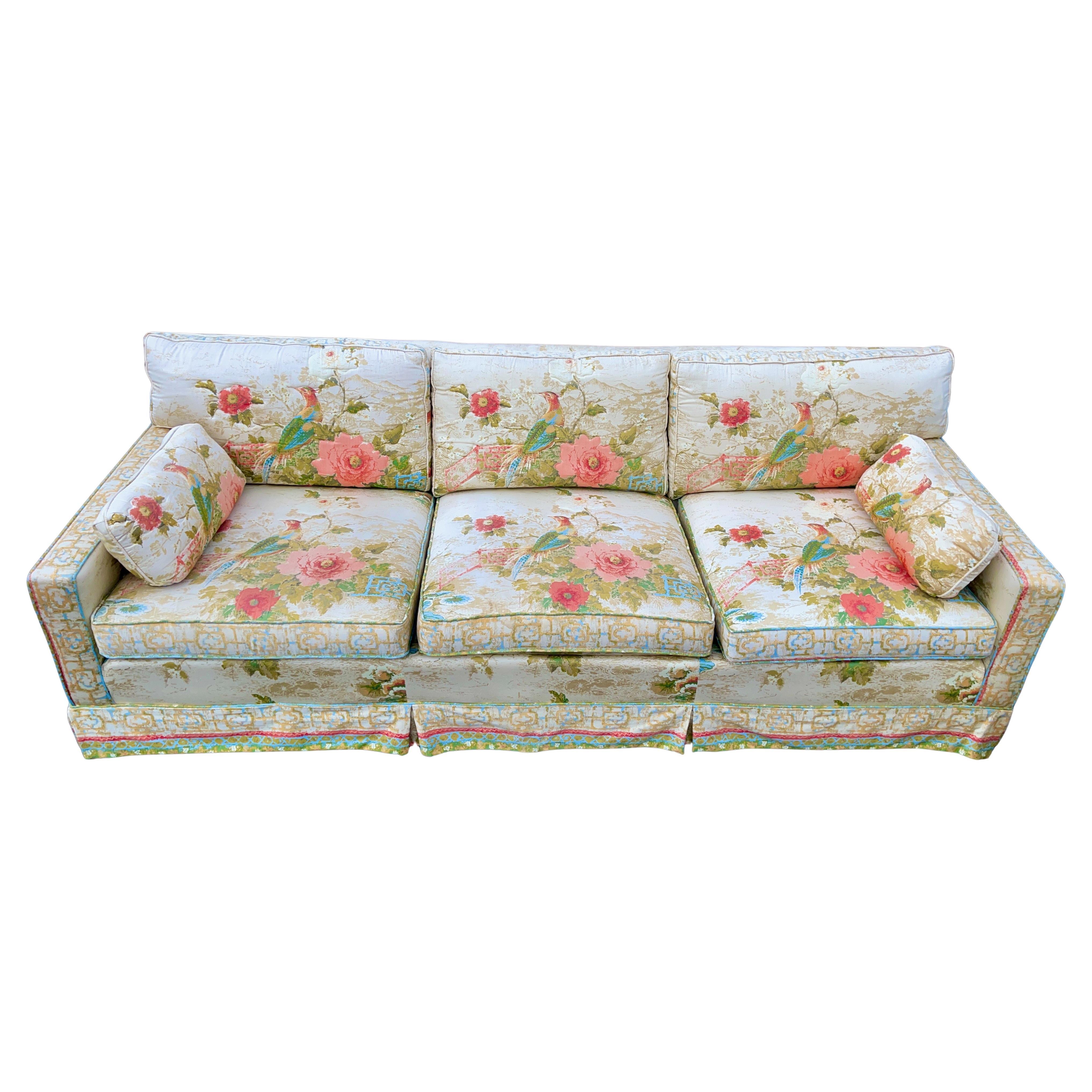 Greef-Warner Peony Garden Sofa For Sale
