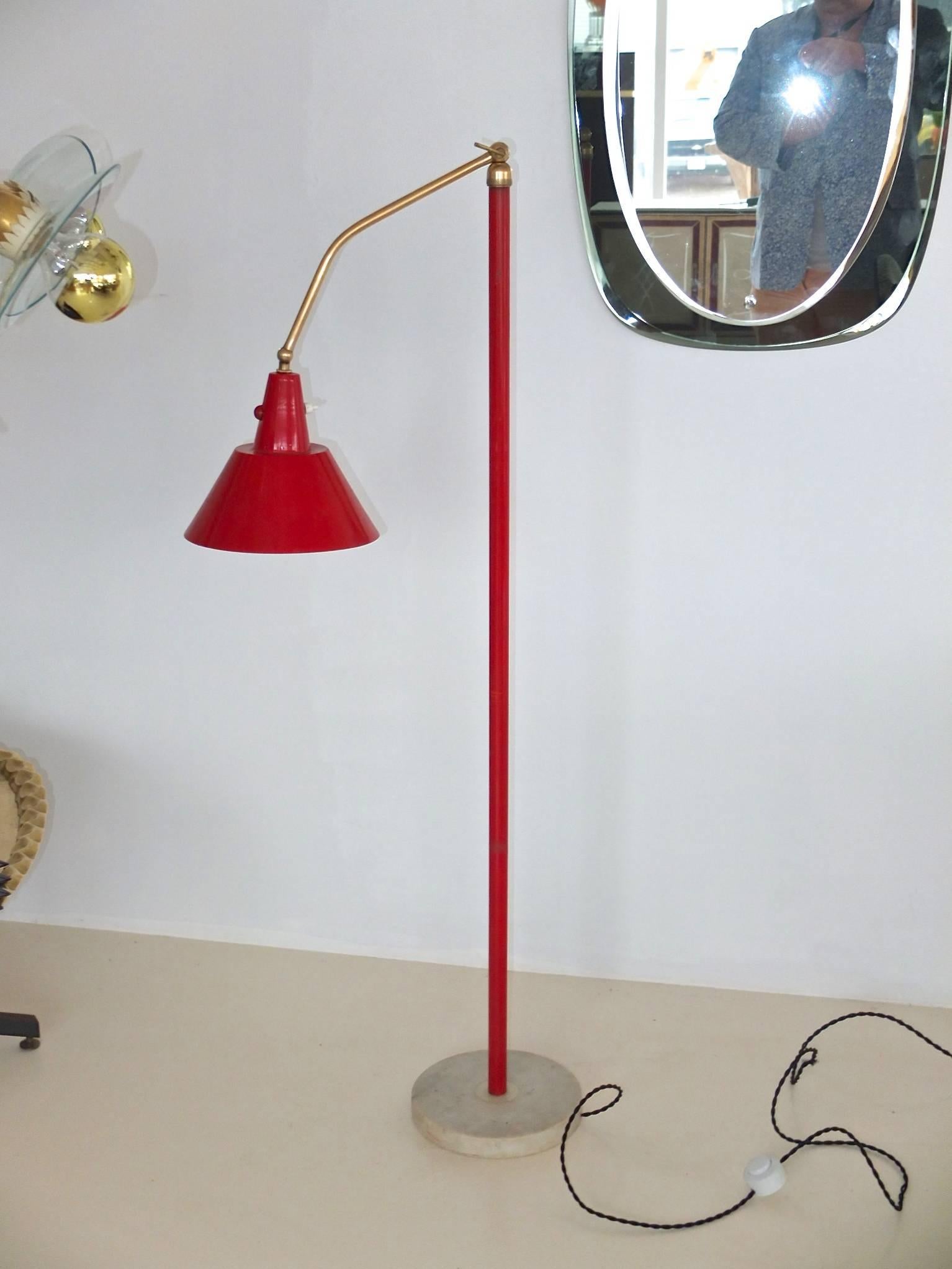 1950s Italian Articulating and Extending Floor Lamp 3