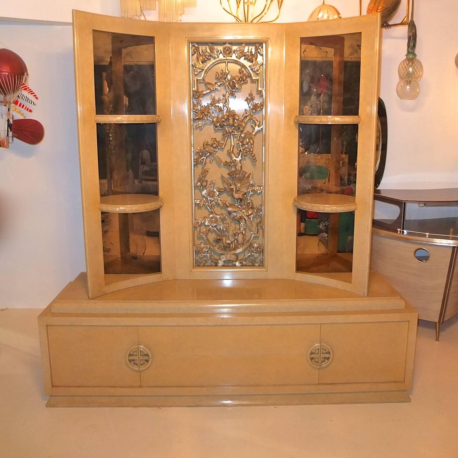 American James Mont Console Cabinet For Sale