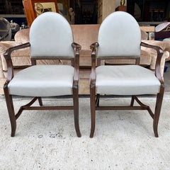 Pair Eugene Schoen Chairs from Club Leviathan 1930 S.S. Leviathan