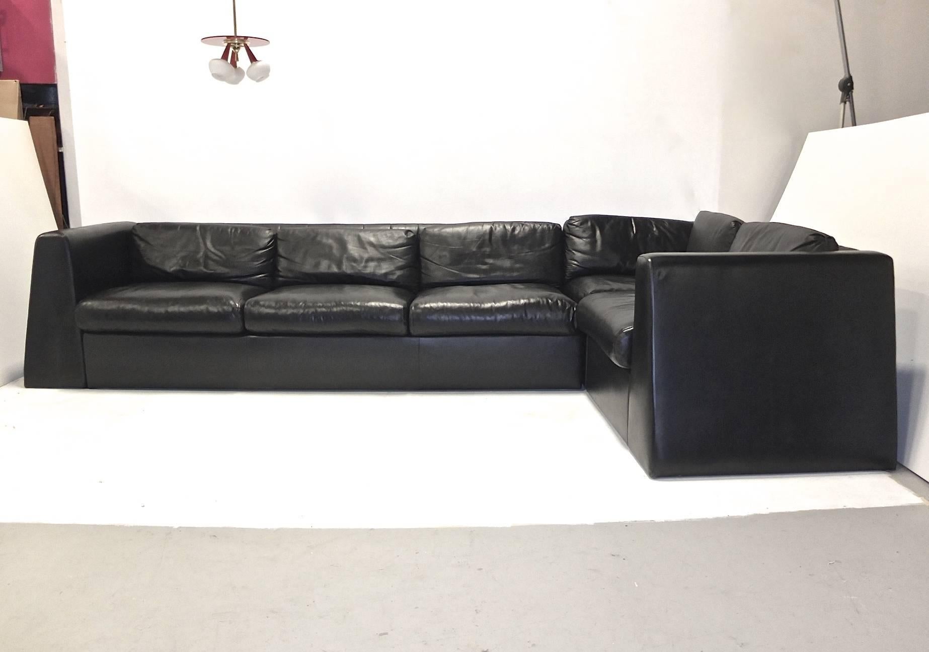 custom leather sectional