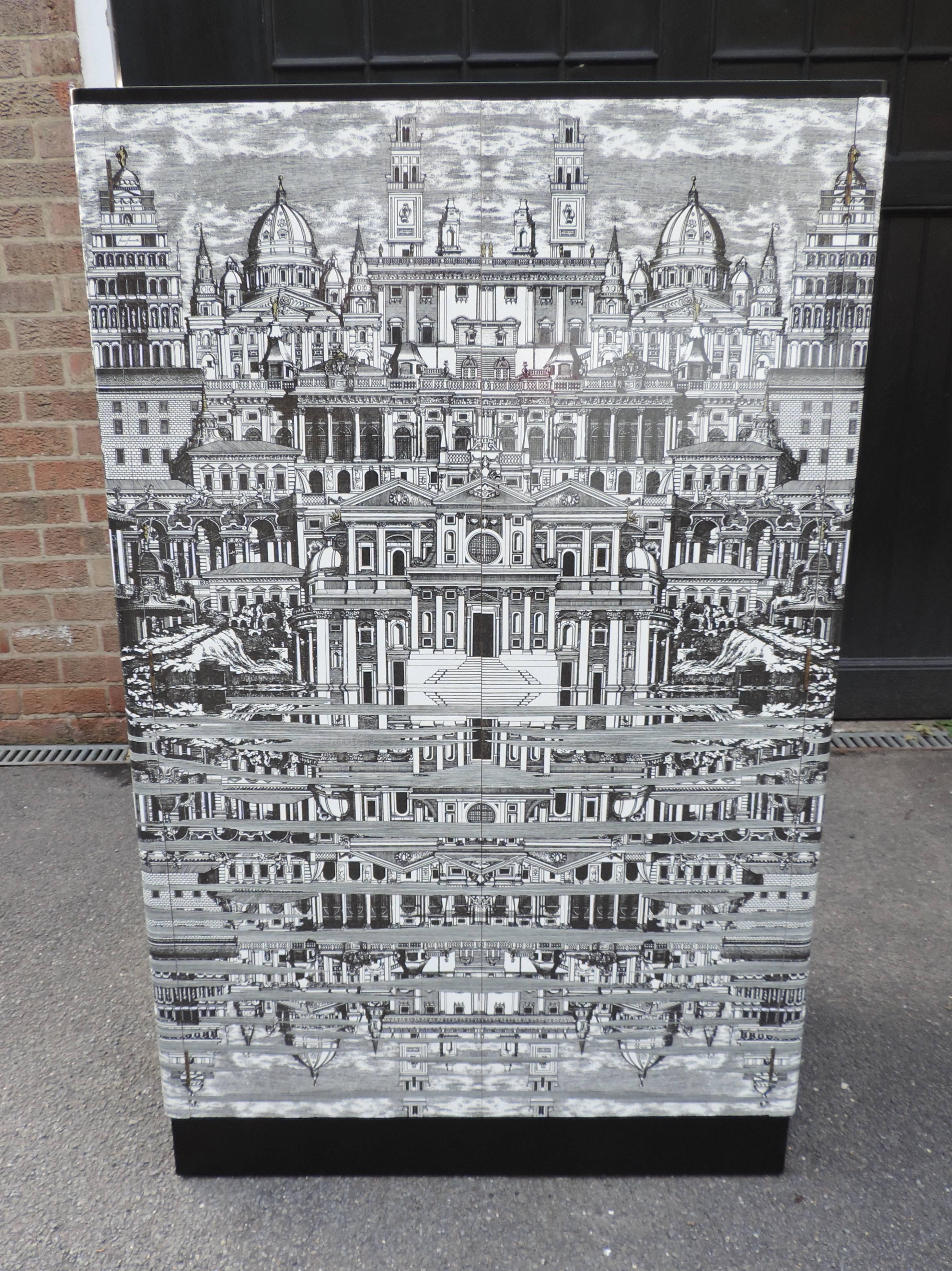 Italian Wardrobe Cabinet Style of Fornasetti 6