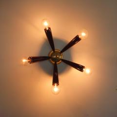 1950s Italian Five-Arm Flush Mount or Wall Sconce