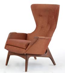 Adrian Pearsall Wing Back Lounge Chair for Craft Associates