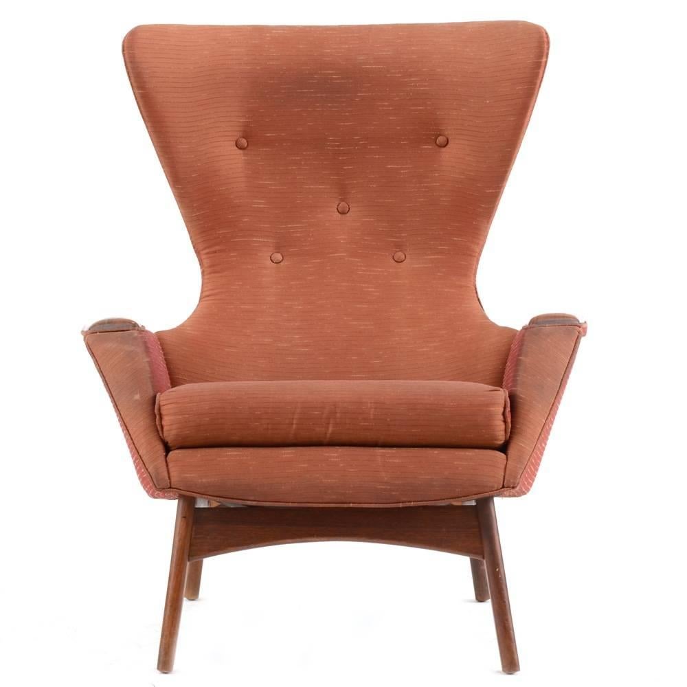American Adrian Pearsall Wing Back Lounge Chair for Craft Associates