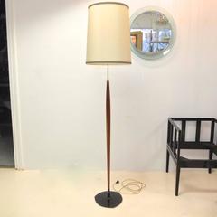 Scandinavian Tapered Teak Floor Lamp