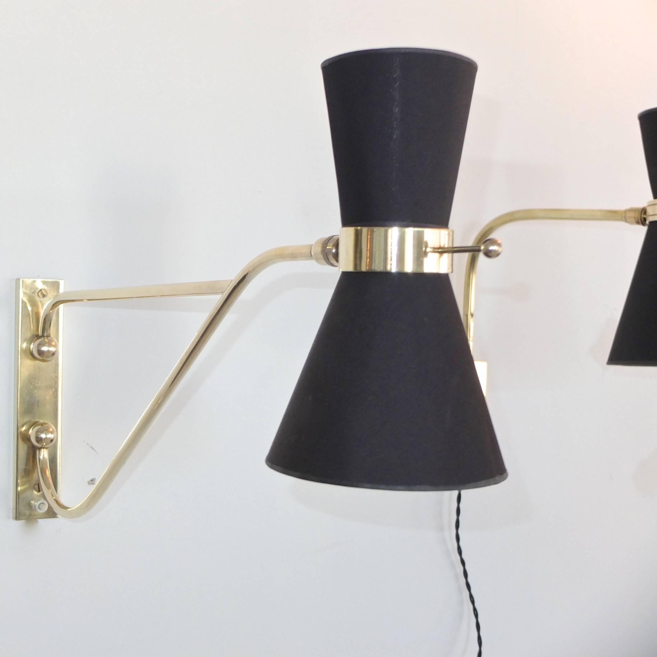 1950s French Swing Arm Lamp 1
