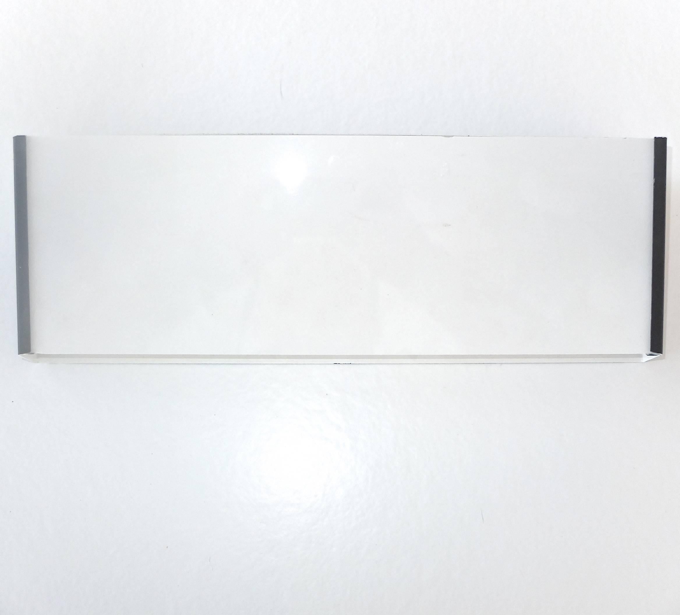 Steel Minimalist French Wall Sconce by Lita, NOS