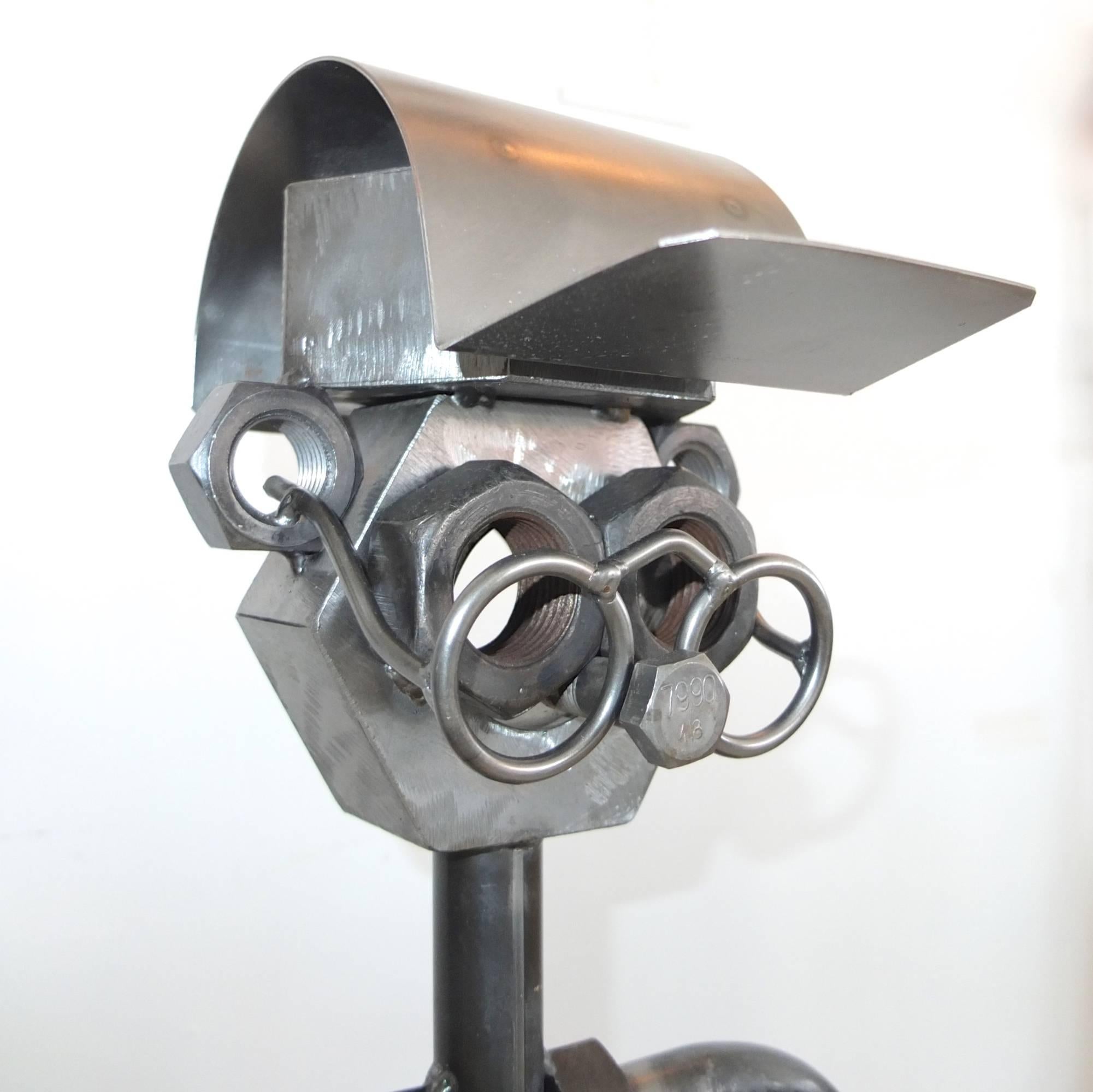 Industrial Hinz & Kunst Fireplace Tools Sculpture by Günter Scholz For Sale