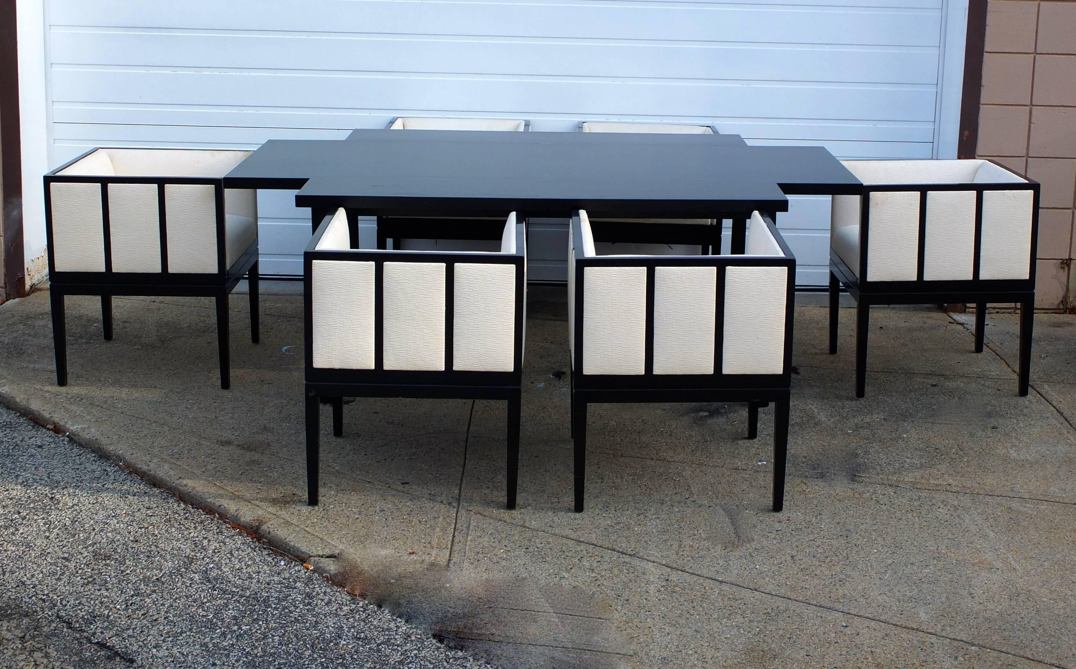 Mid-20th Century Grid Form Dining Table Attributed to Ward Bennett for Brickel Associates