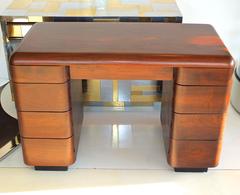 1940's Paul Goldman Bent Plywood Desk for Plymold Corp