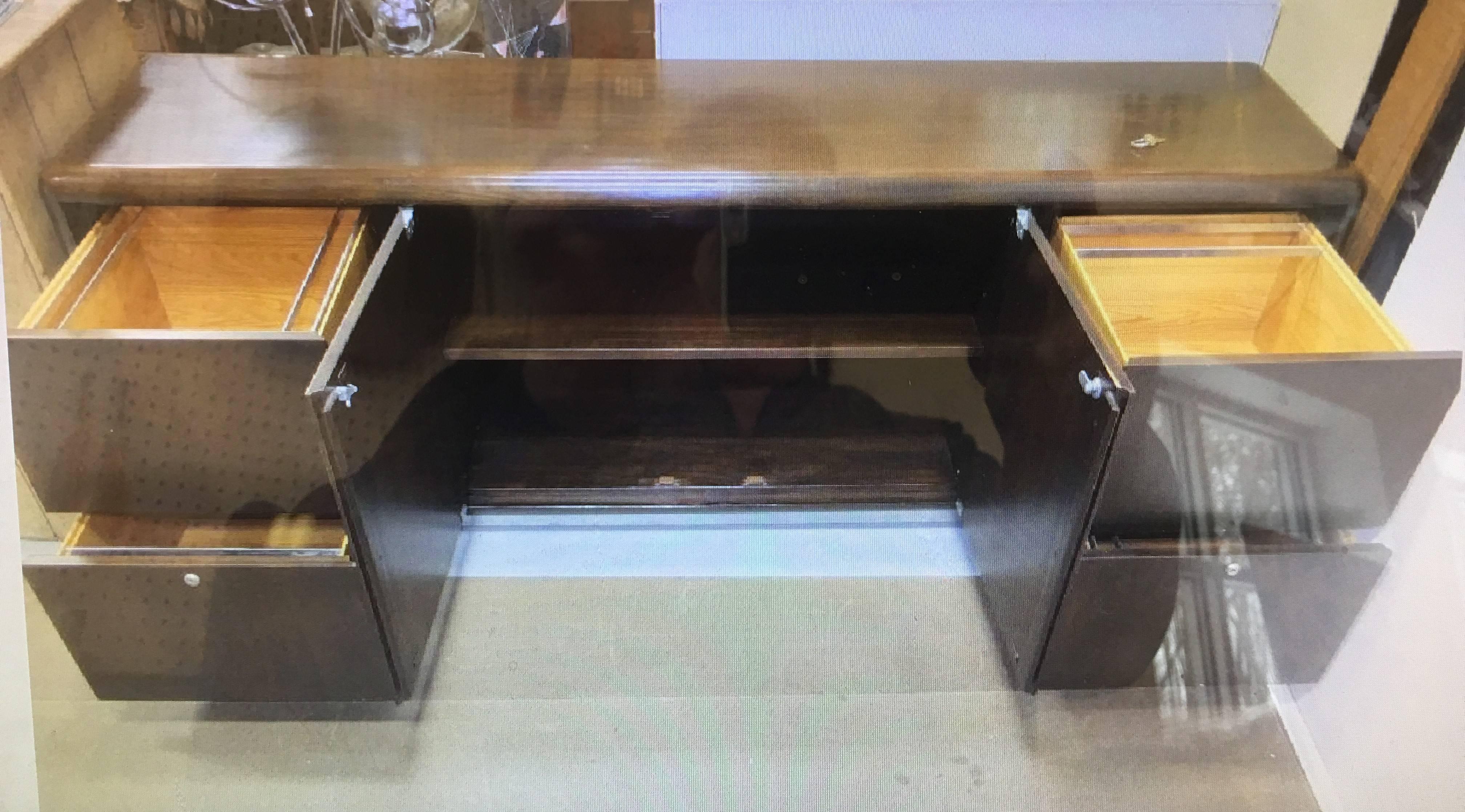 solid walnut credenza