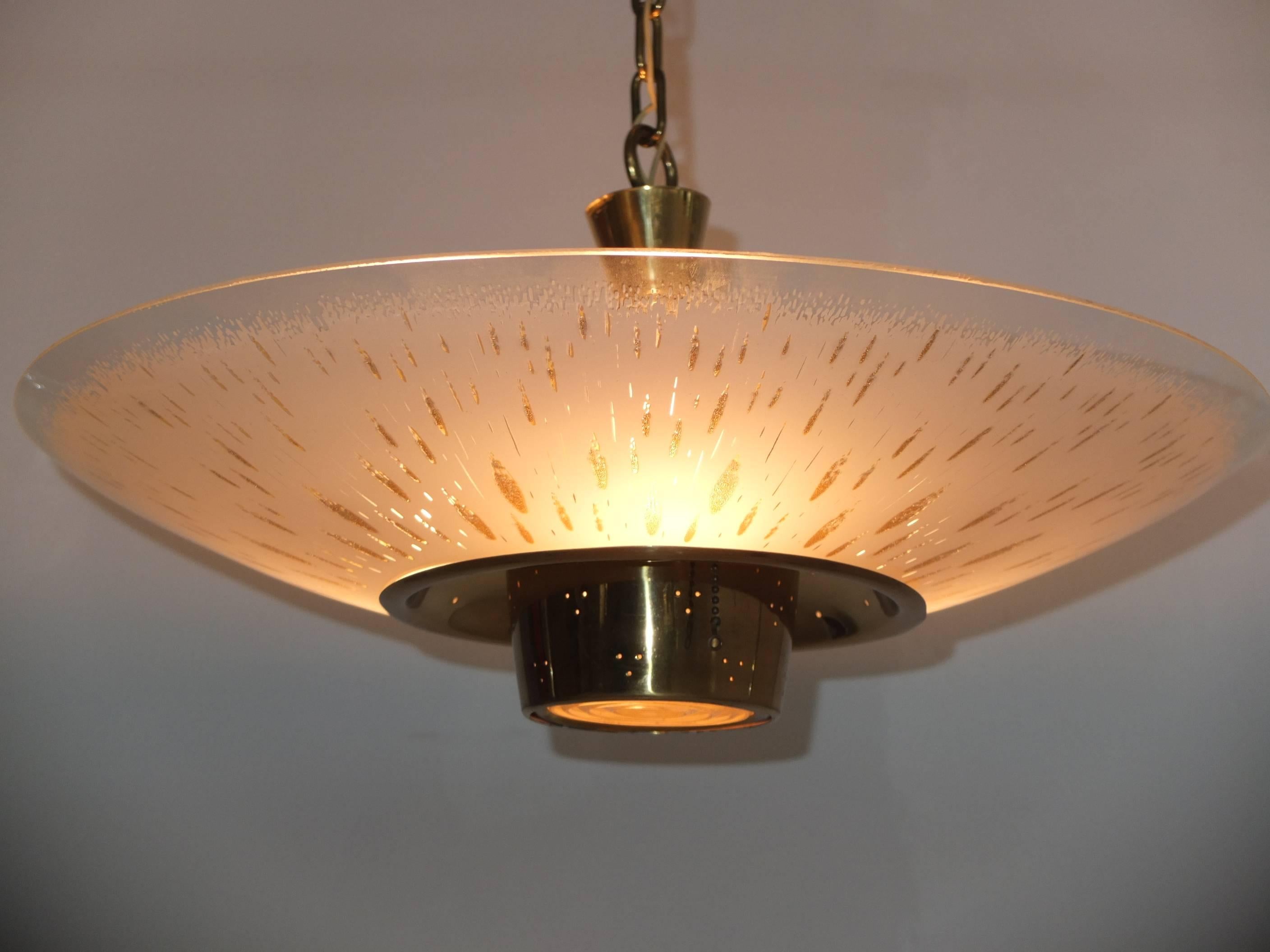 Mid-Century Lightolier Pacemaker Ceiling Light For Sale 2