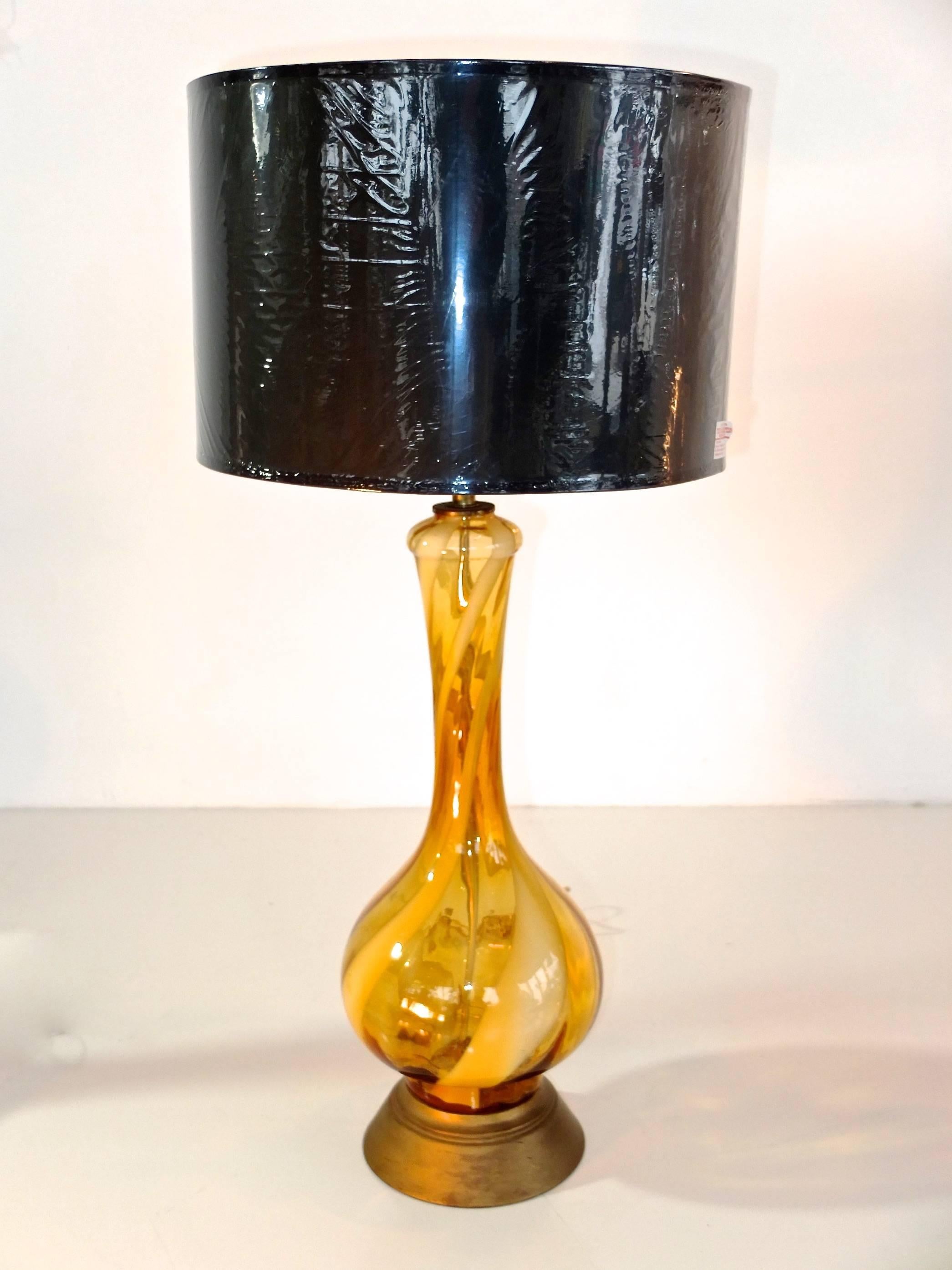 1960s Swirled Murano Glass Table Lamps (SATURDAY SALE) 1