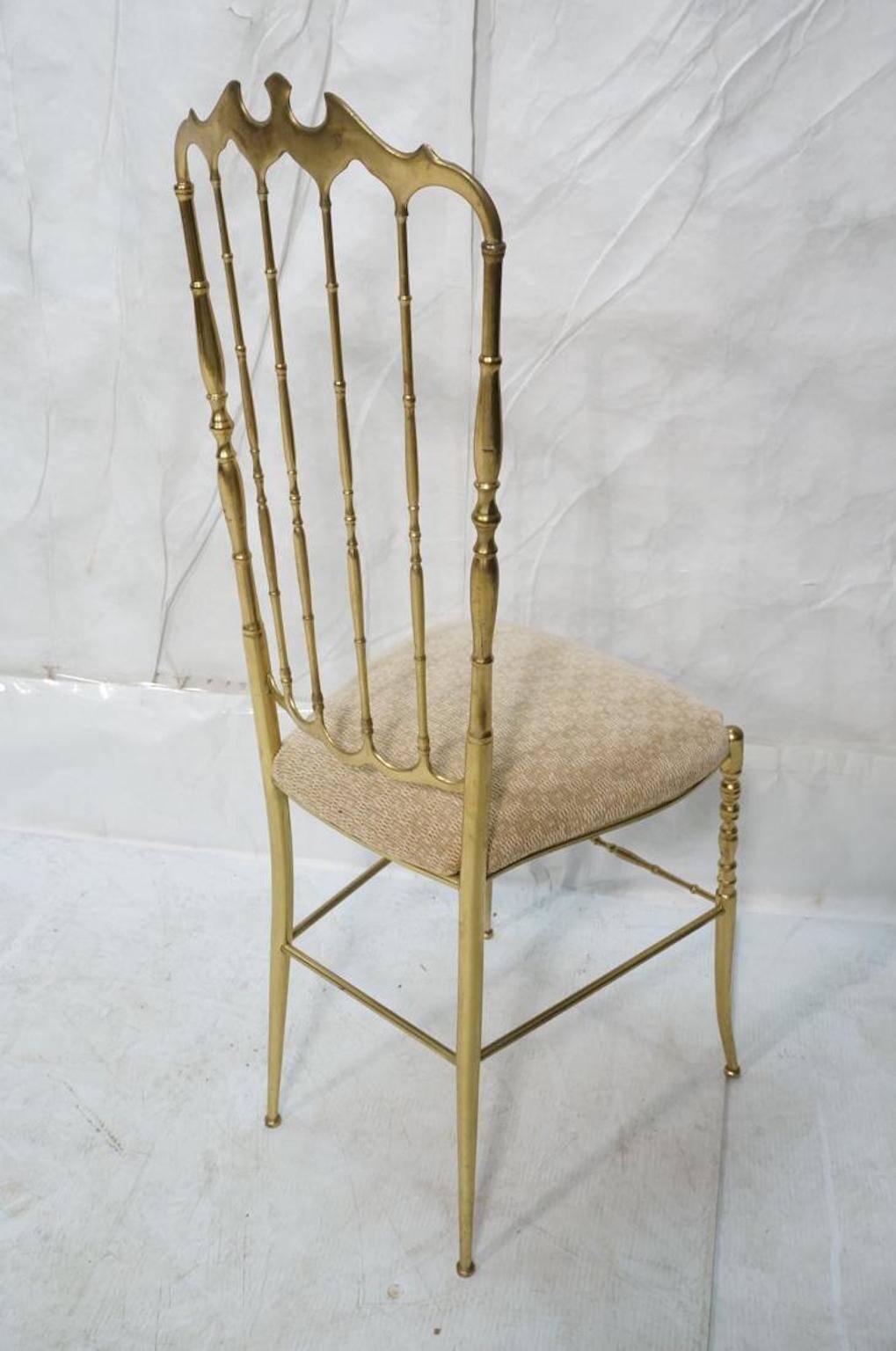 Cast Solid Brass High Back Chiavari Chair