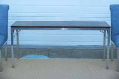 Konsolen-/Sofatisch aus Wurzelholz, Nussbaum und Aluminium von Tomlinson