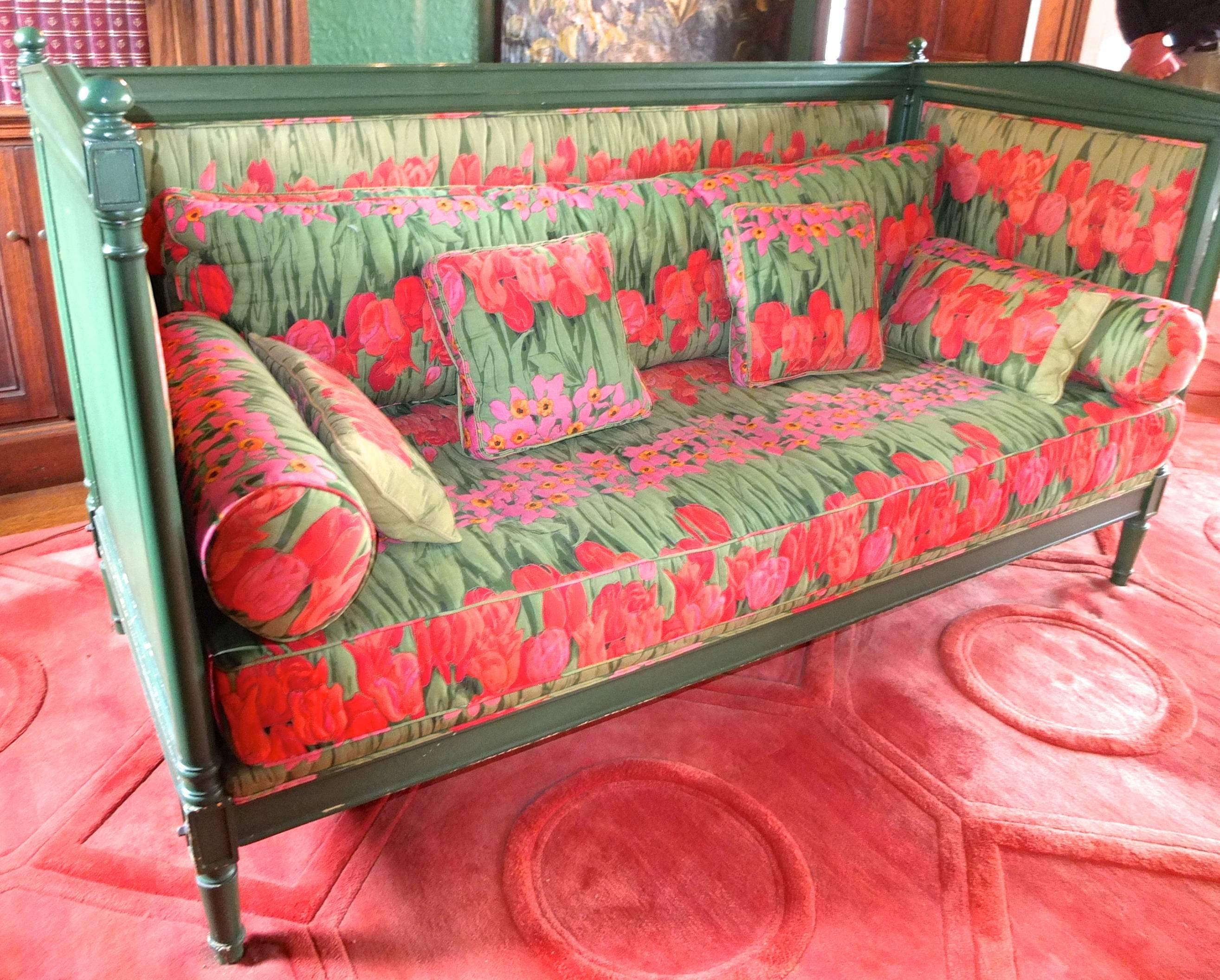 French Painted Directoire Style Daybed 1