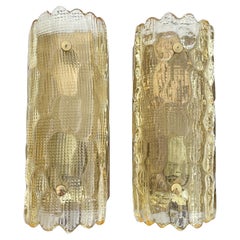 Pair of Orrefors Gefion Sconces by Carl Fagerlund for Lyfa