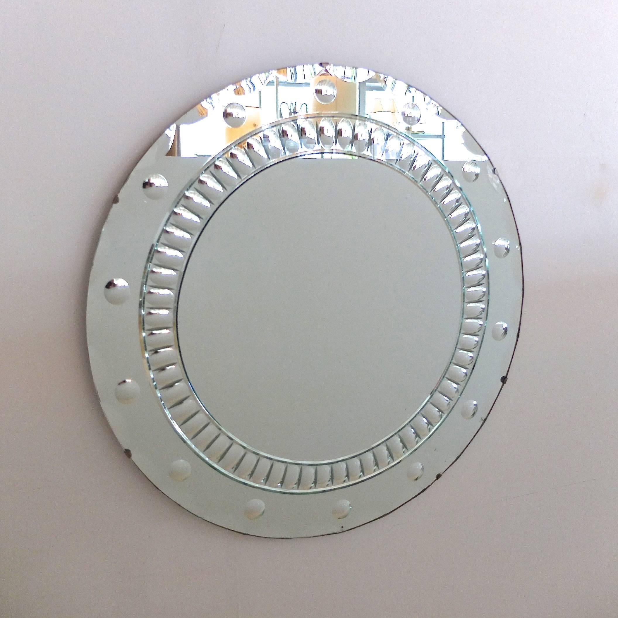 art deco round mirrors