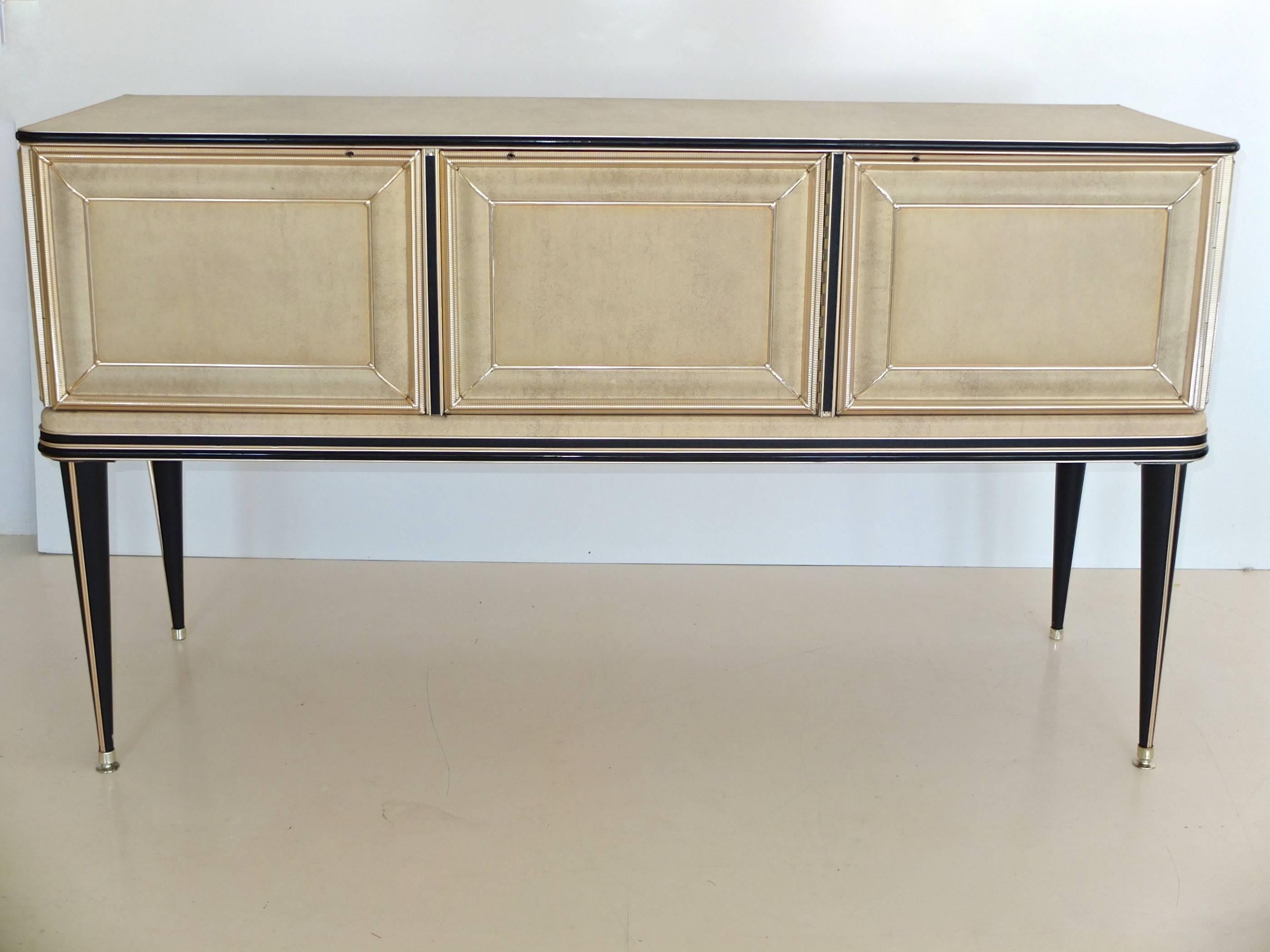 Italian Umberto Mascagni Three-Door Sideboard