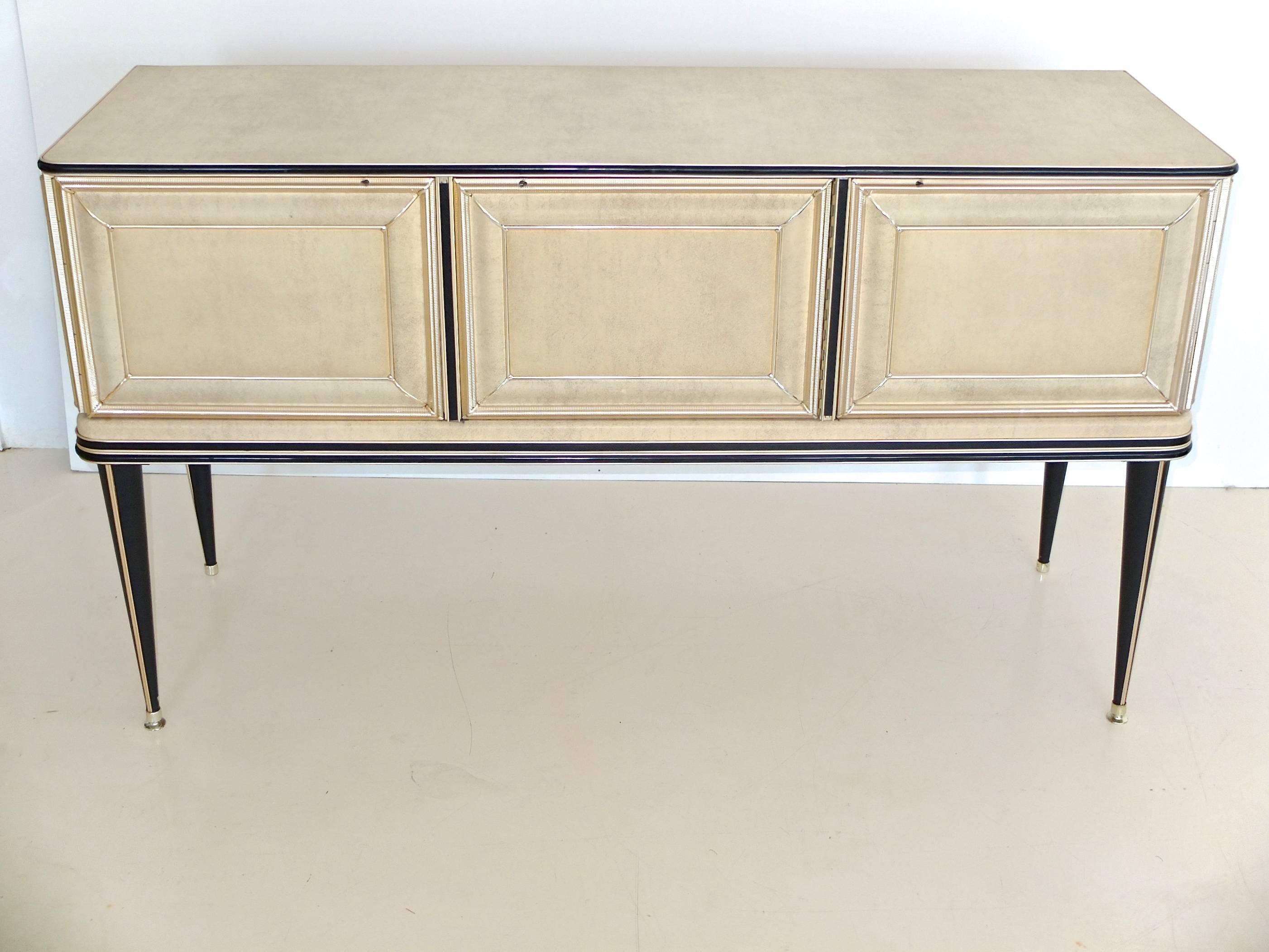 Mid-Century Modern Umberto Mascagni Three-Door Sideboard