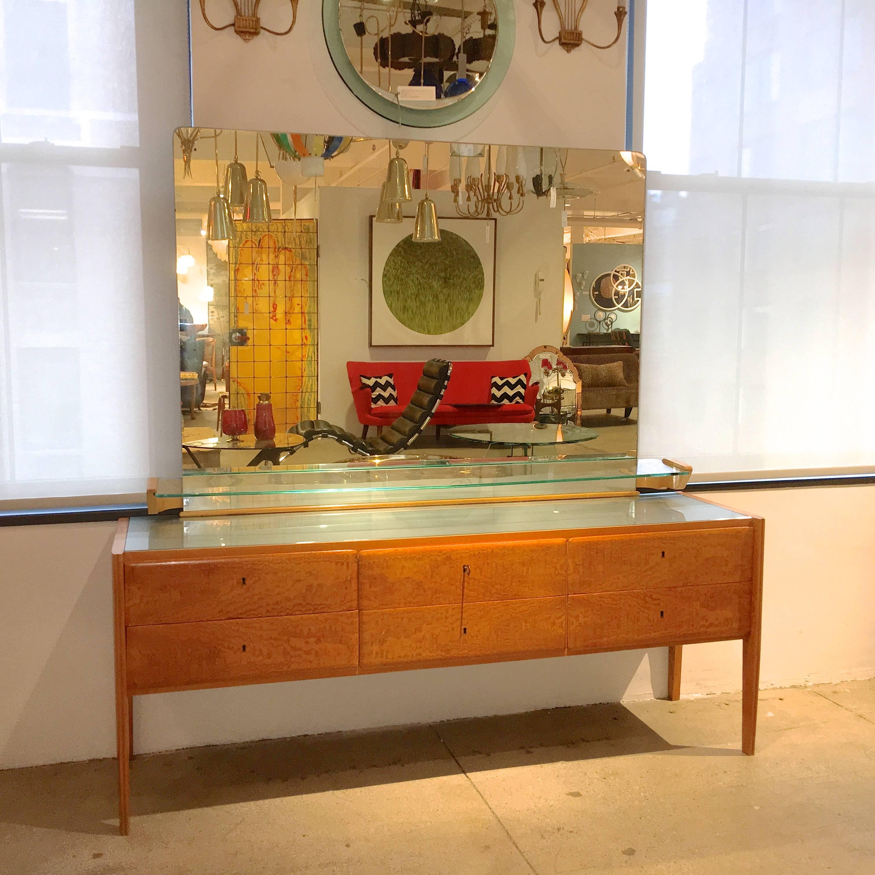 Gio Ponti Chest with Mirror For Sale 2