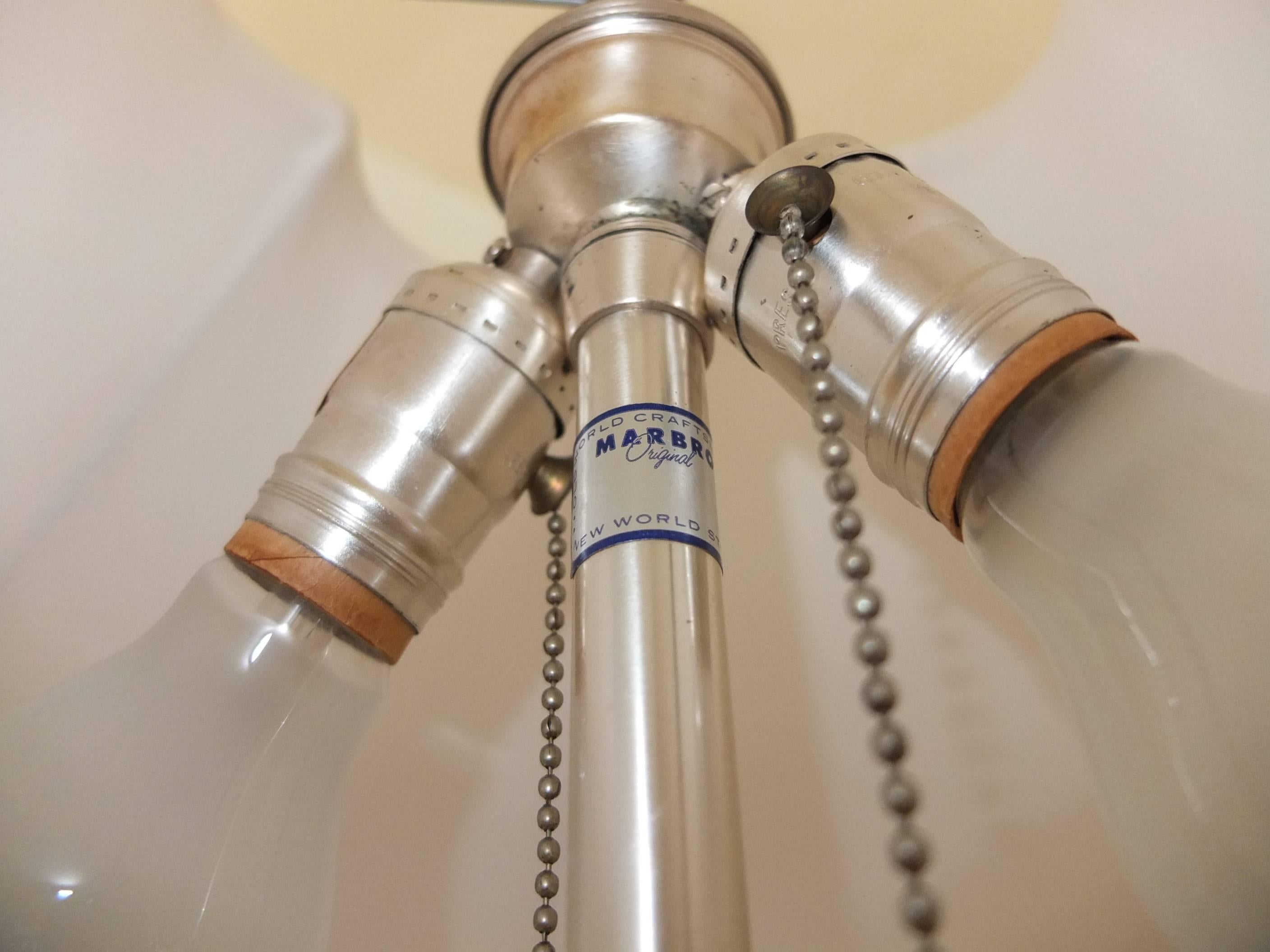 Paar Seguso-Murano-Lampen von Marbro im Angebot 11
