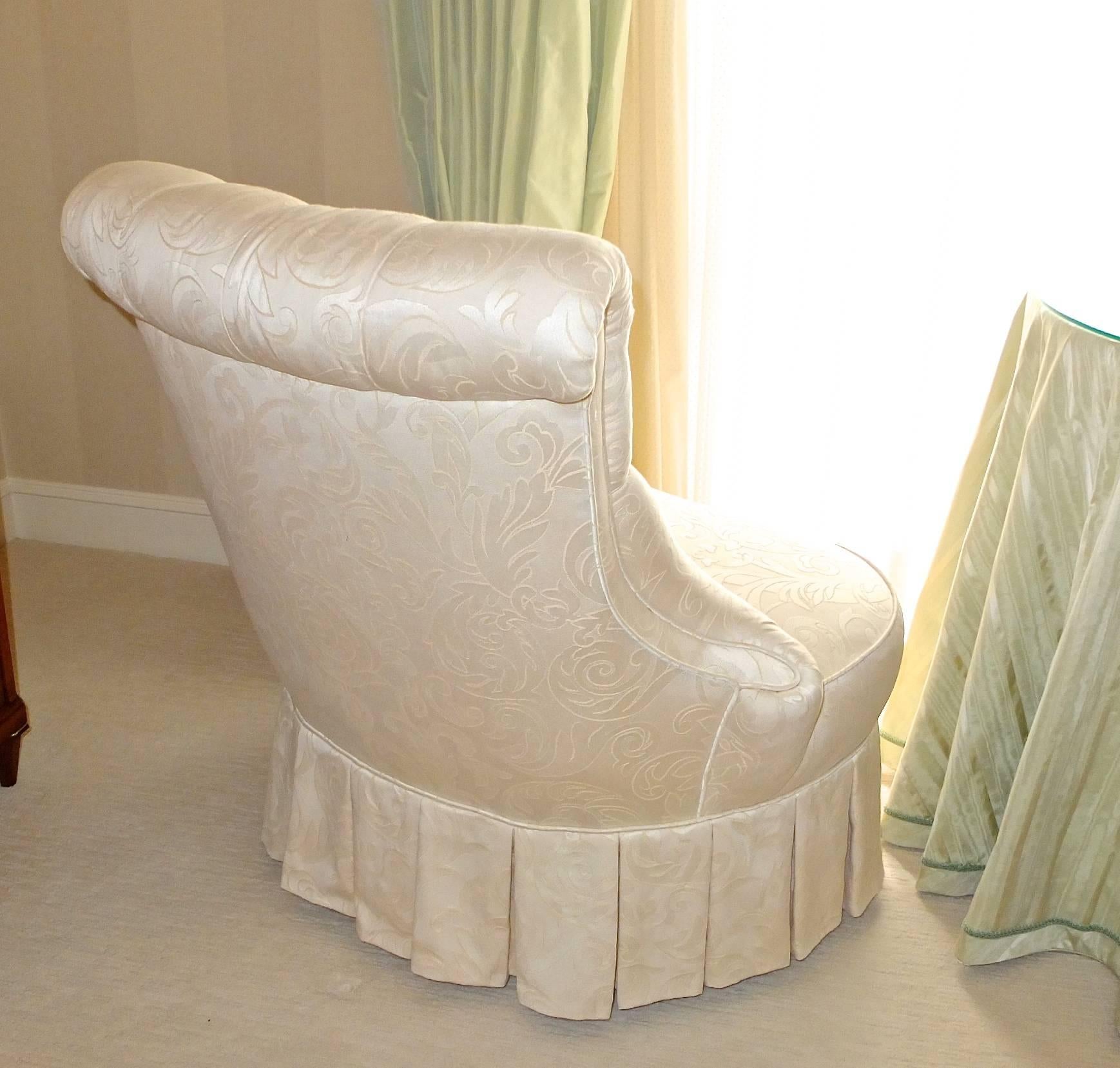 Pair of Napoleon III Style Boudoir Slipper Chairs 2