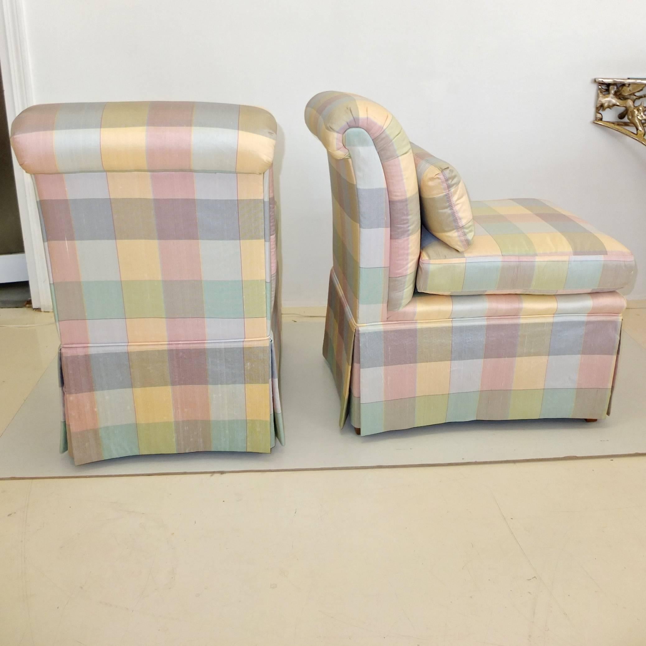 American Pair of Heritage Slipper Chairs