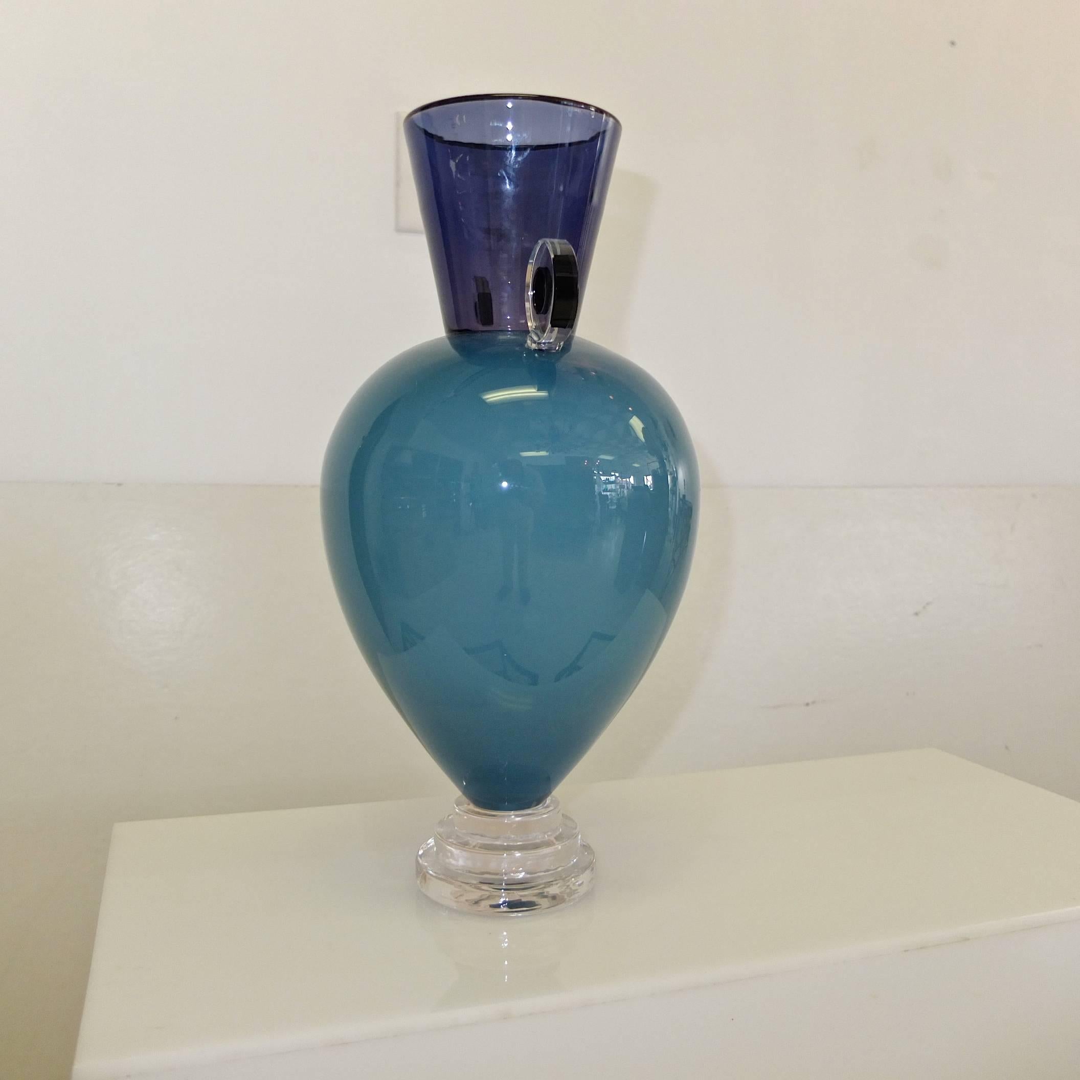 American Alex Brand Signed Art Glass Vase