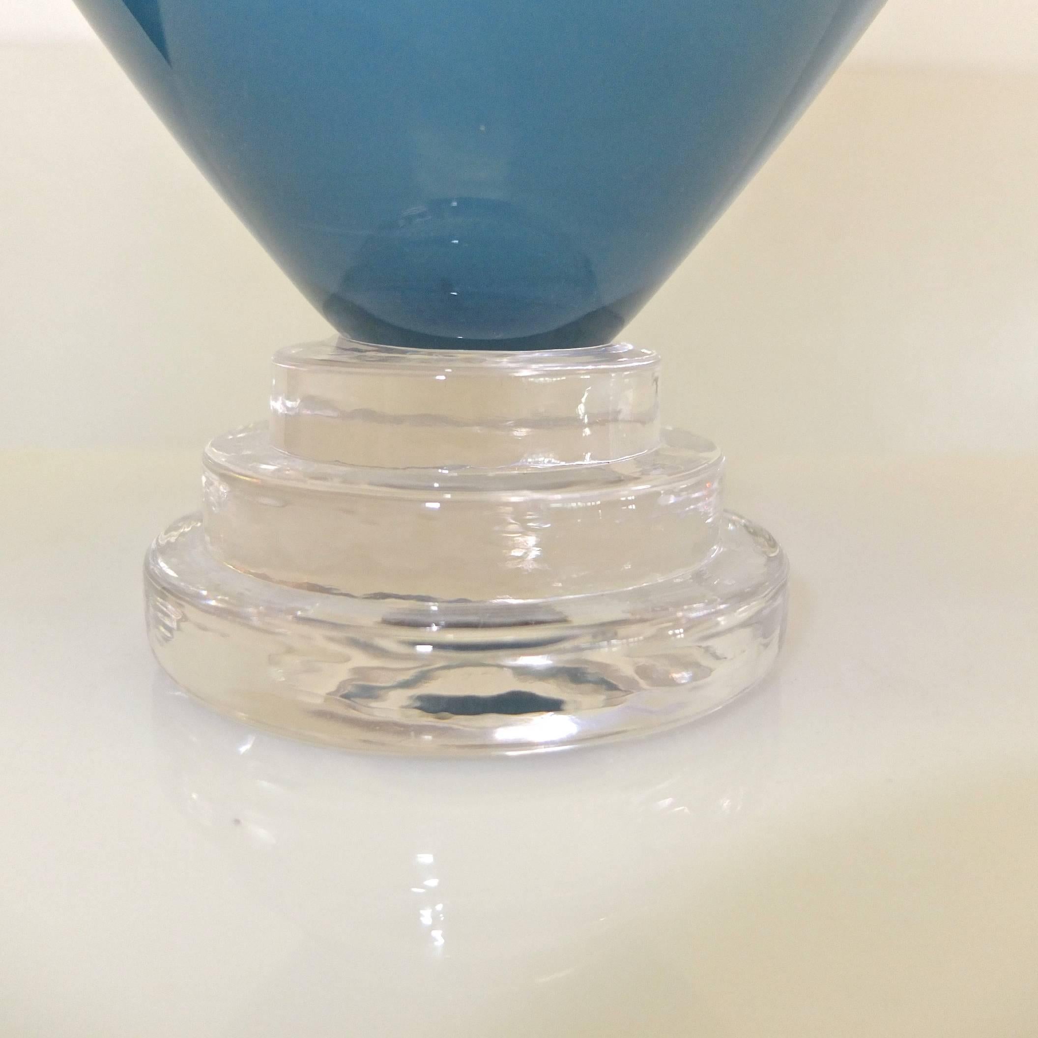 Late 20th Century Alex Brand Signed Art Glass Vase