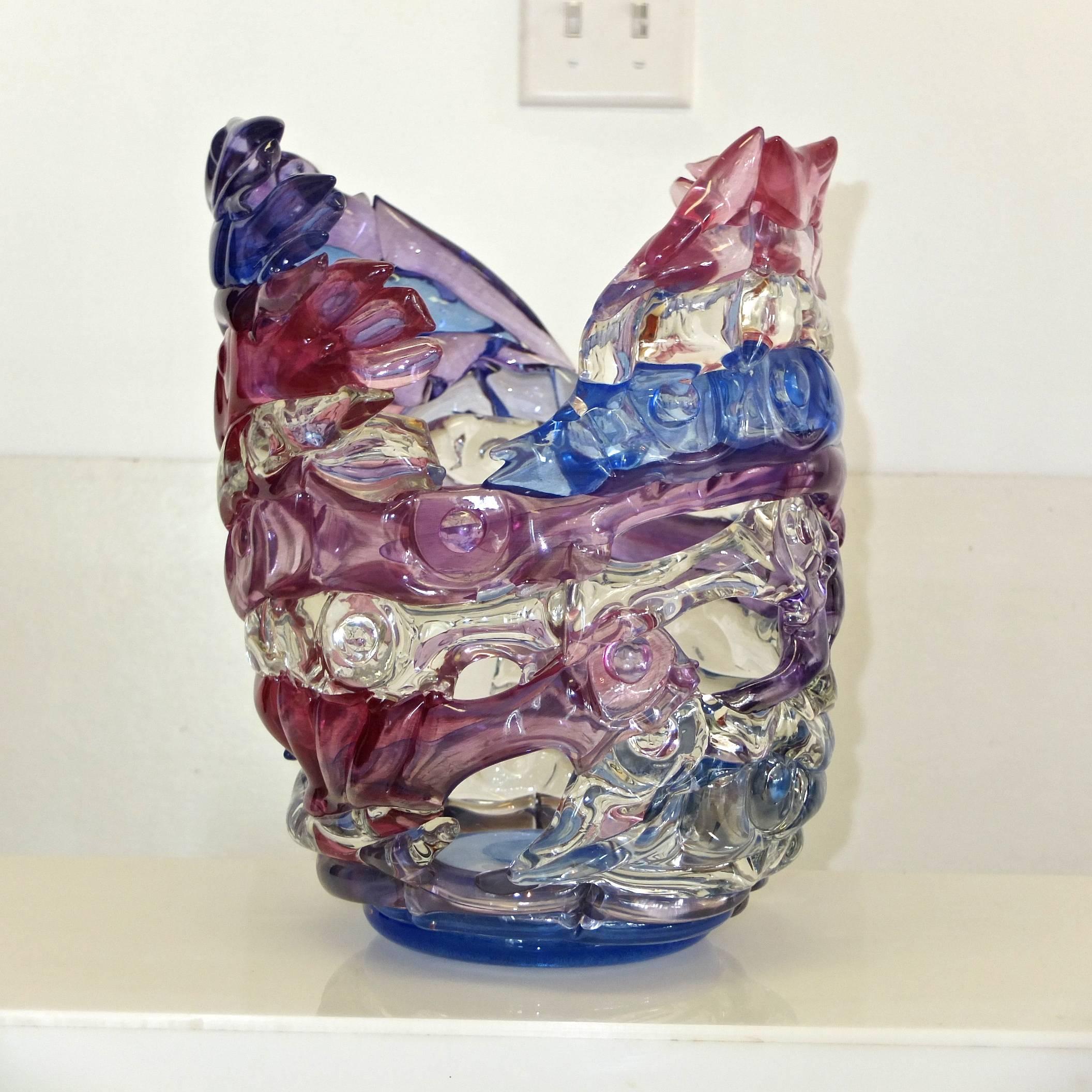 American Tom Philabaum Art Glass Vase from 