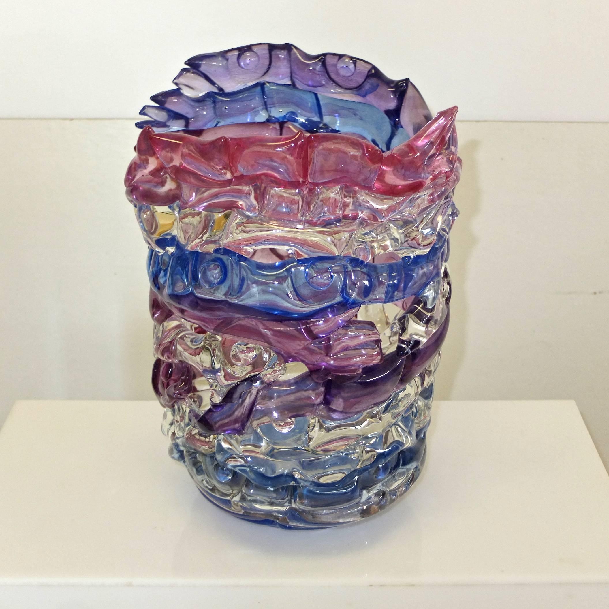 Tom Philabaum Art Glass Vase from 