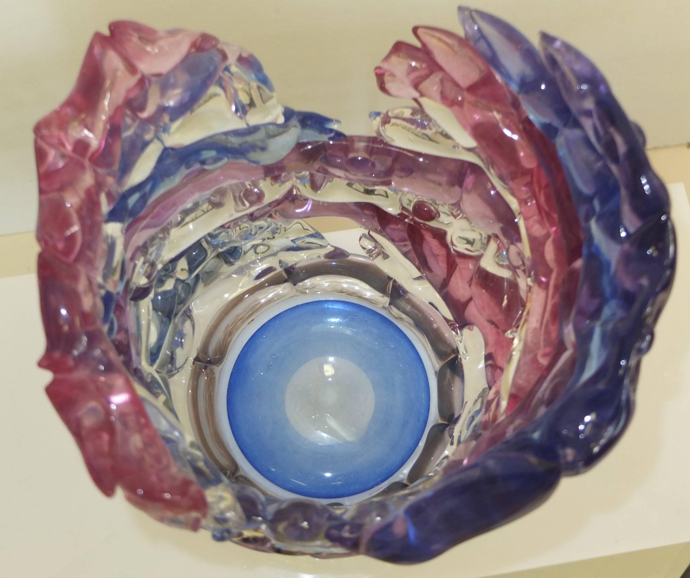 Tom Philabaum Art Glass Vase from 