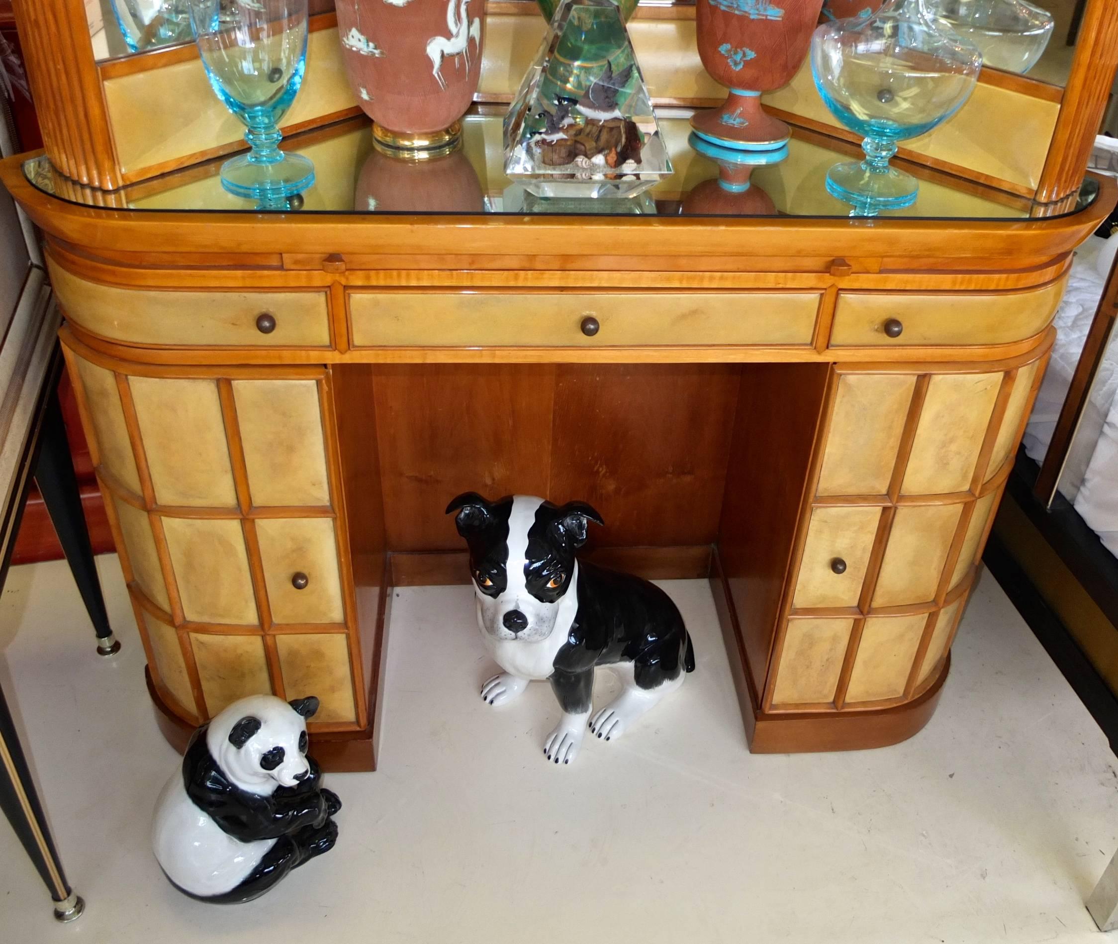 Italian Ceramic Boston Terrier and Panda For Sale 2