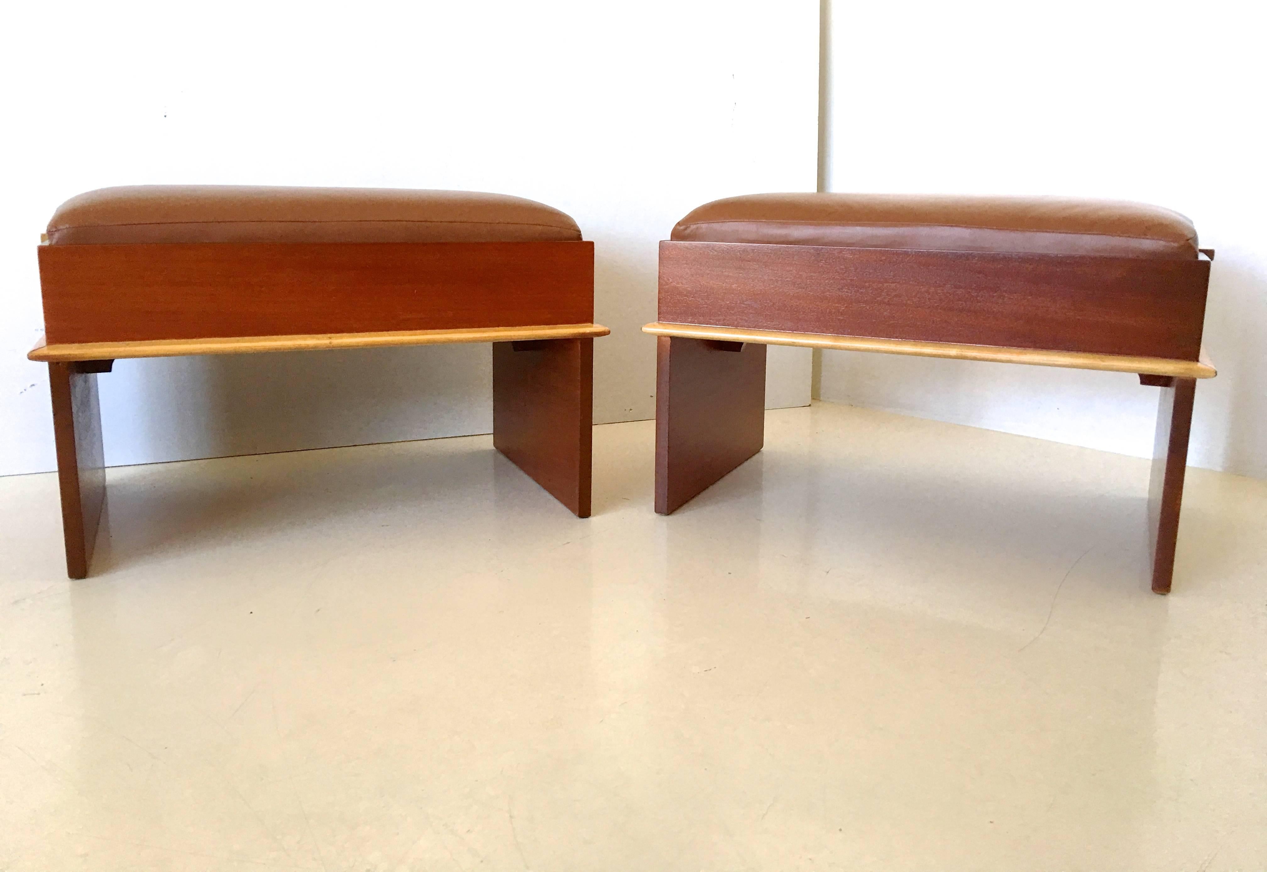 Pair of Paul Frankl Storage Benches from the Station Wagon Group 1