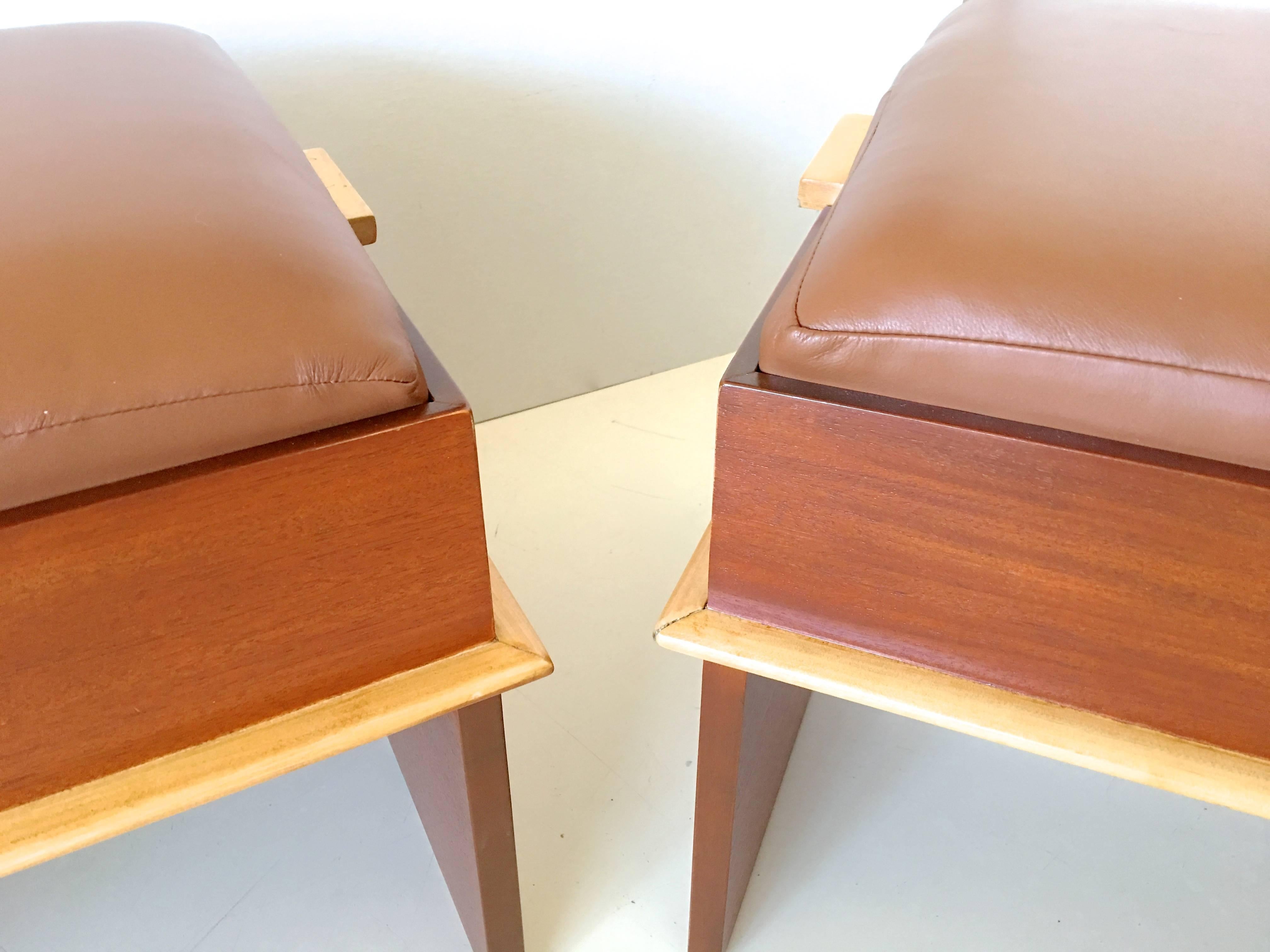 Pair of Paul Frankl Storage Benches from the Station Wagon Group 2