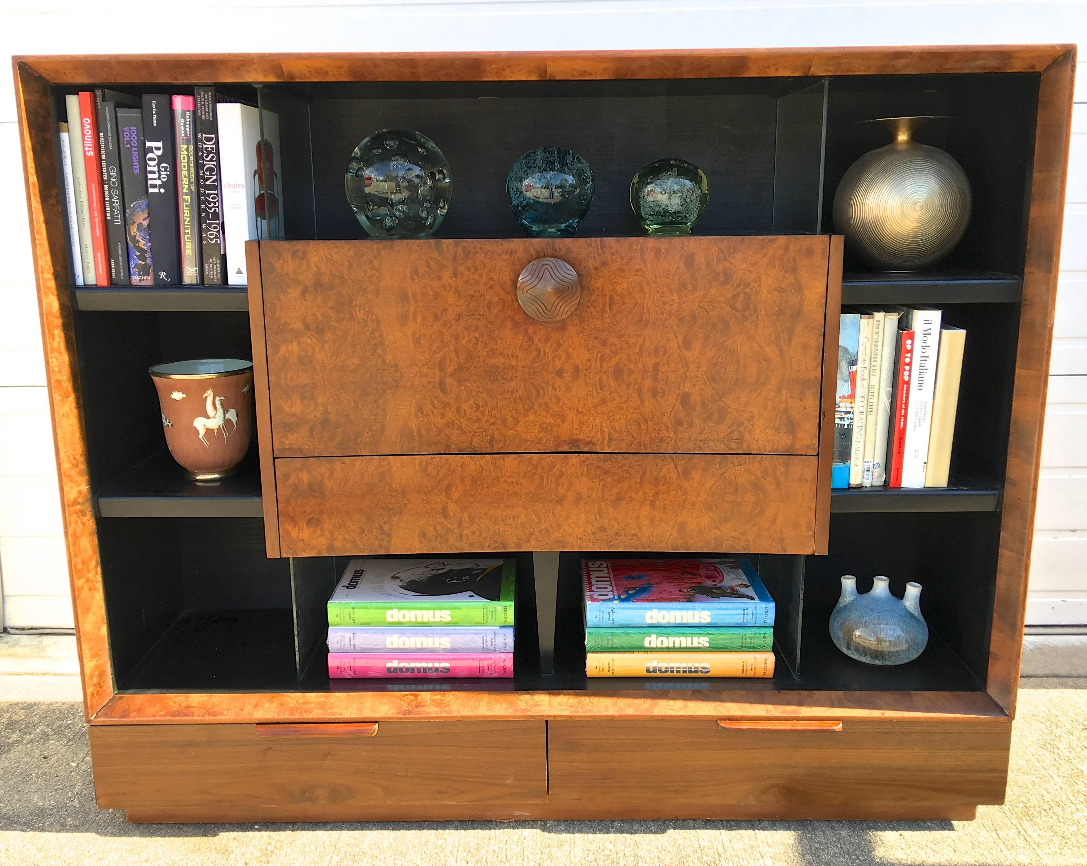Gilbert Rohde Paldao Secretary Bookcase for Herman Miller In Excellent Condition In Hanover, MA