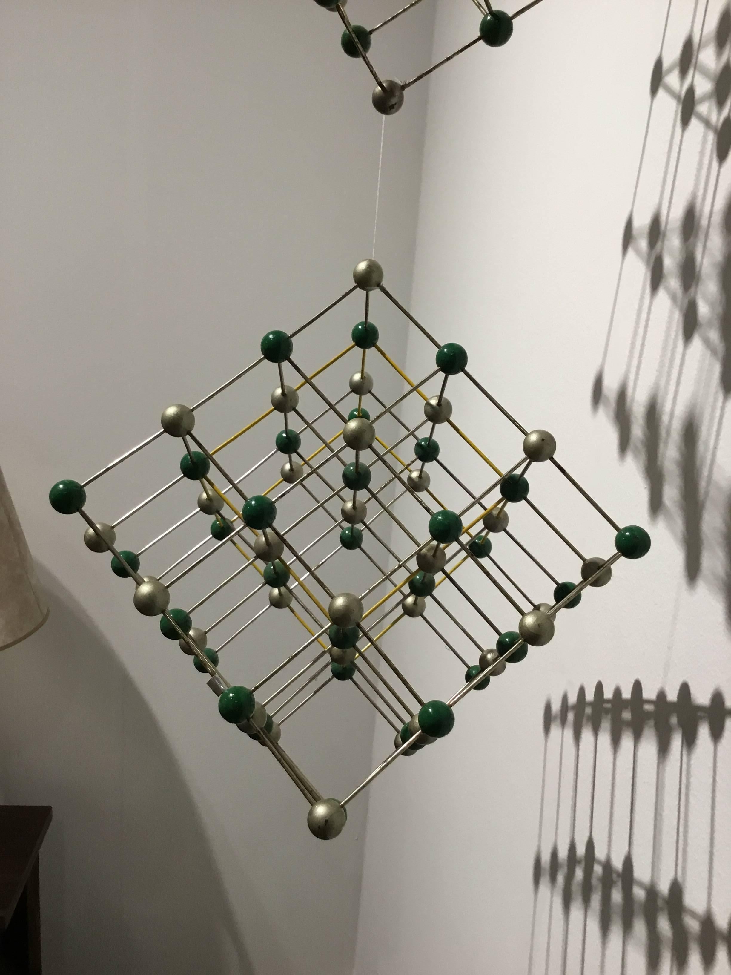 German Wall Hanging Made of Molecule Models For Sale