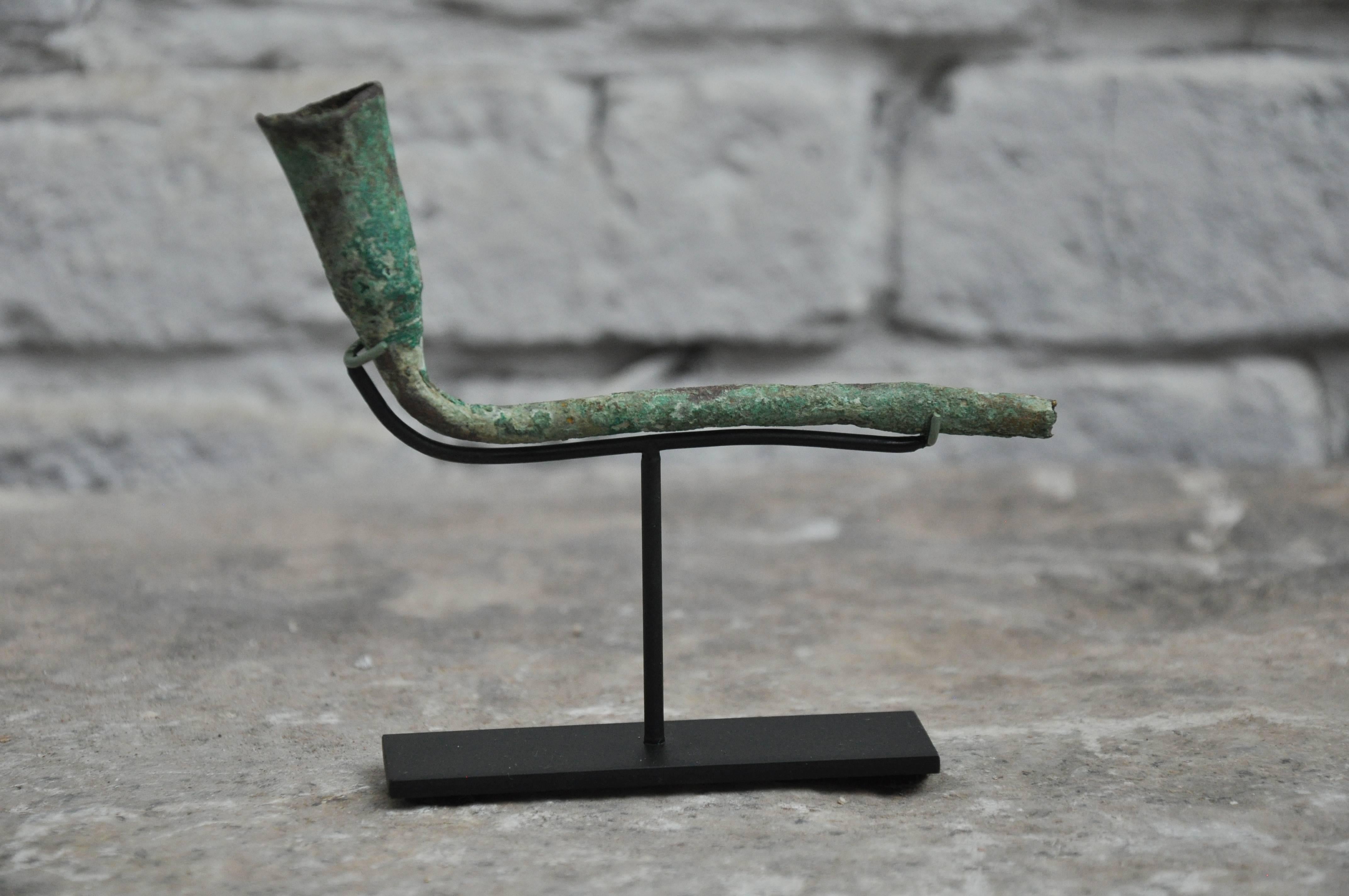 16-17th Century Bronze Opium Pipe Heads Excavated from the Central Highlands For Sale 1