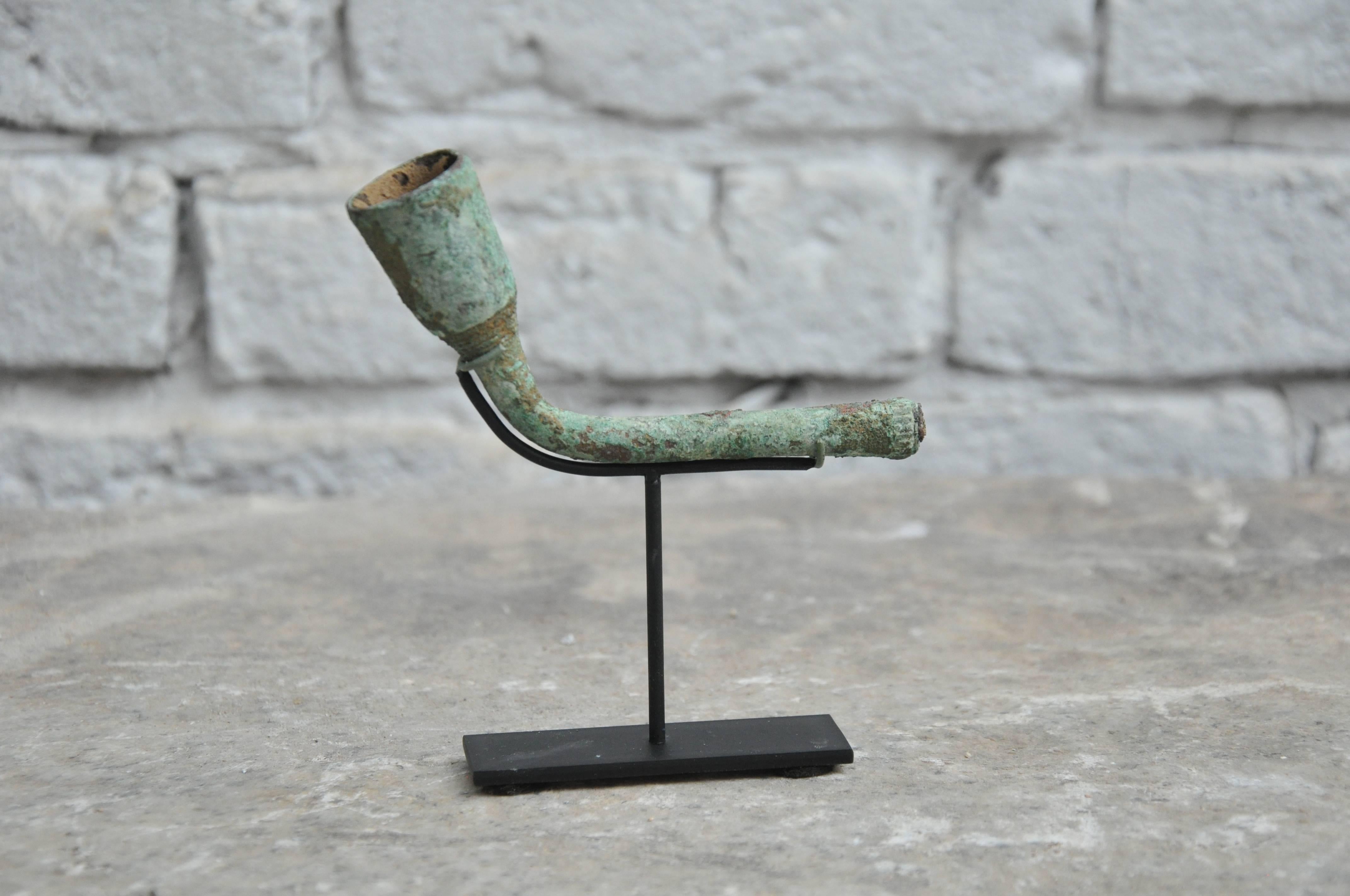 18th Century and Earlier 16-17th Century Bronze Opium Pipe Heads Excavated from the Central Highlands For Sale