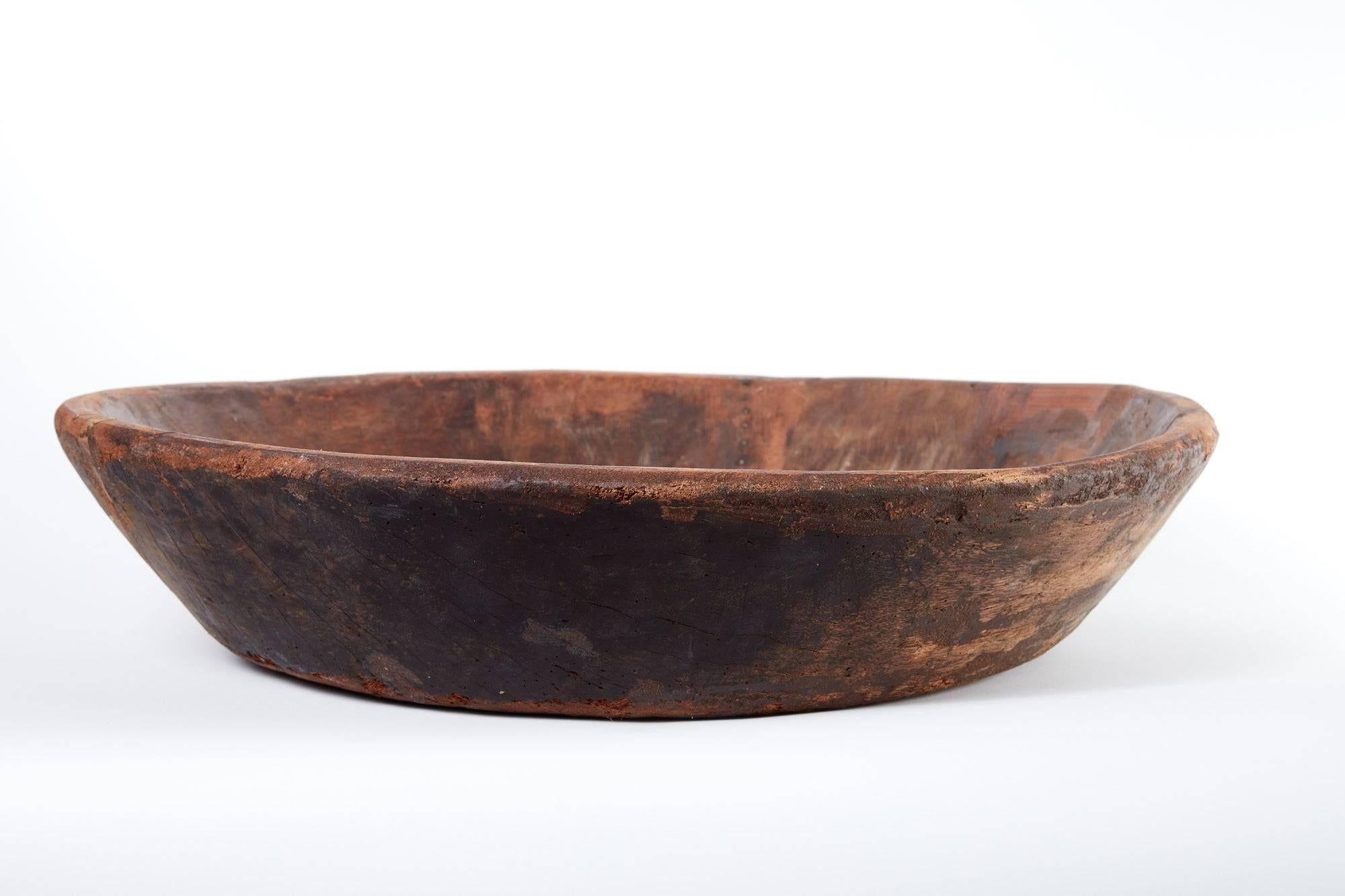 American Early 19th Century Wooden Bowl