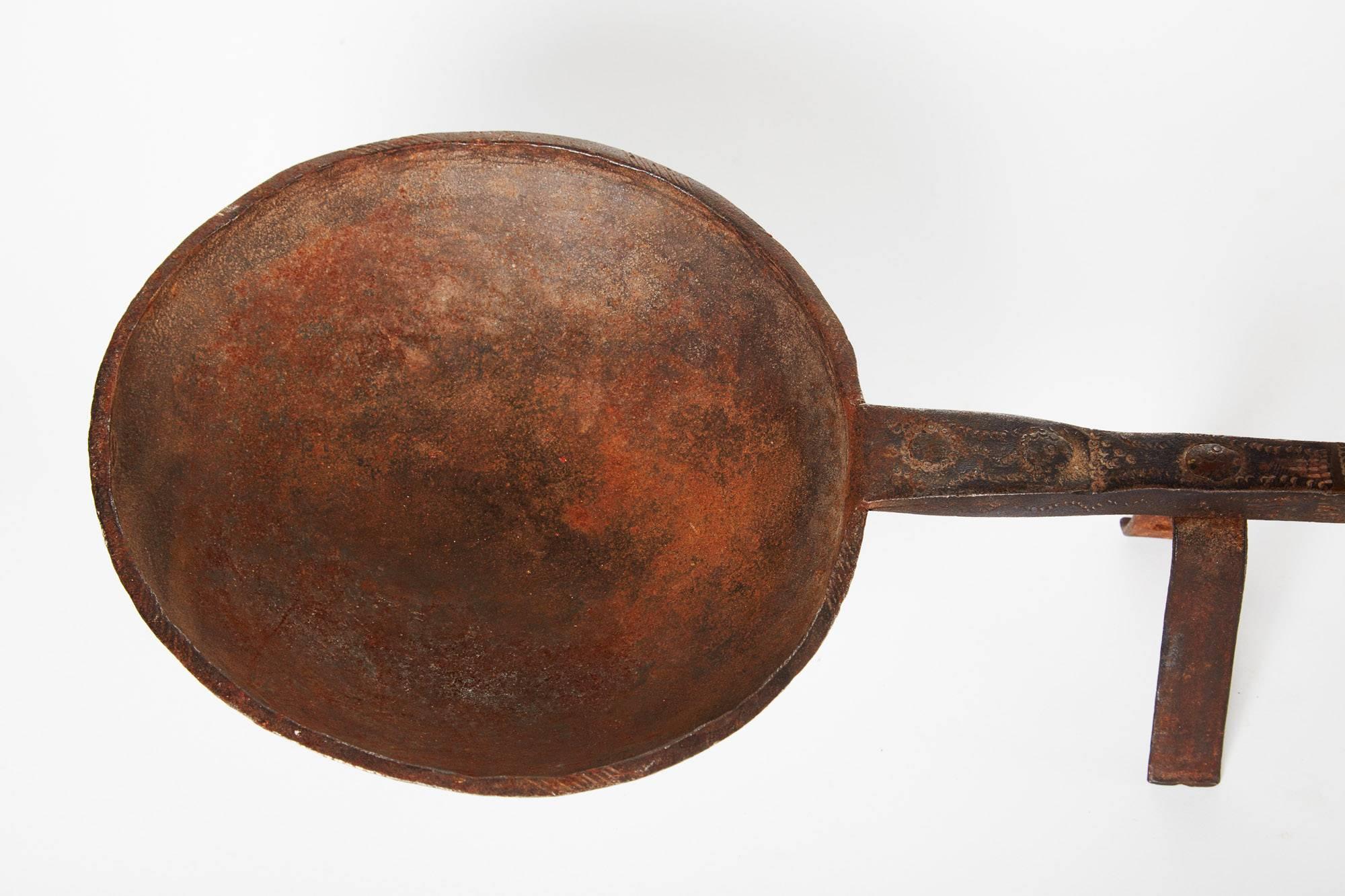 Early 20th Century Iron Cooking Utencil from India For Sale 6